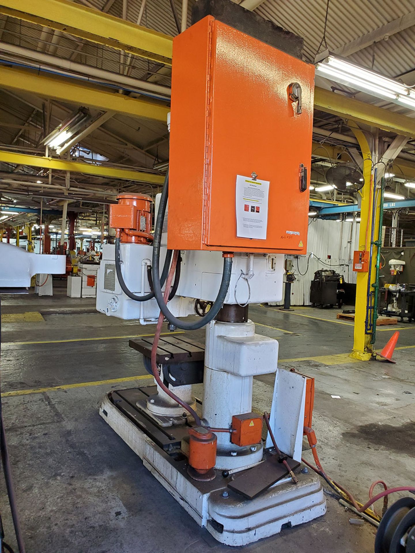 AMERICAN RADIAL ARM DRILL, 8’’ COLUMN, 4' ARM, 45-2,250 RPM, FRICTION ADJUSTMENT, 20’’ X 24’’ X 12’’ - Image 8 of 14