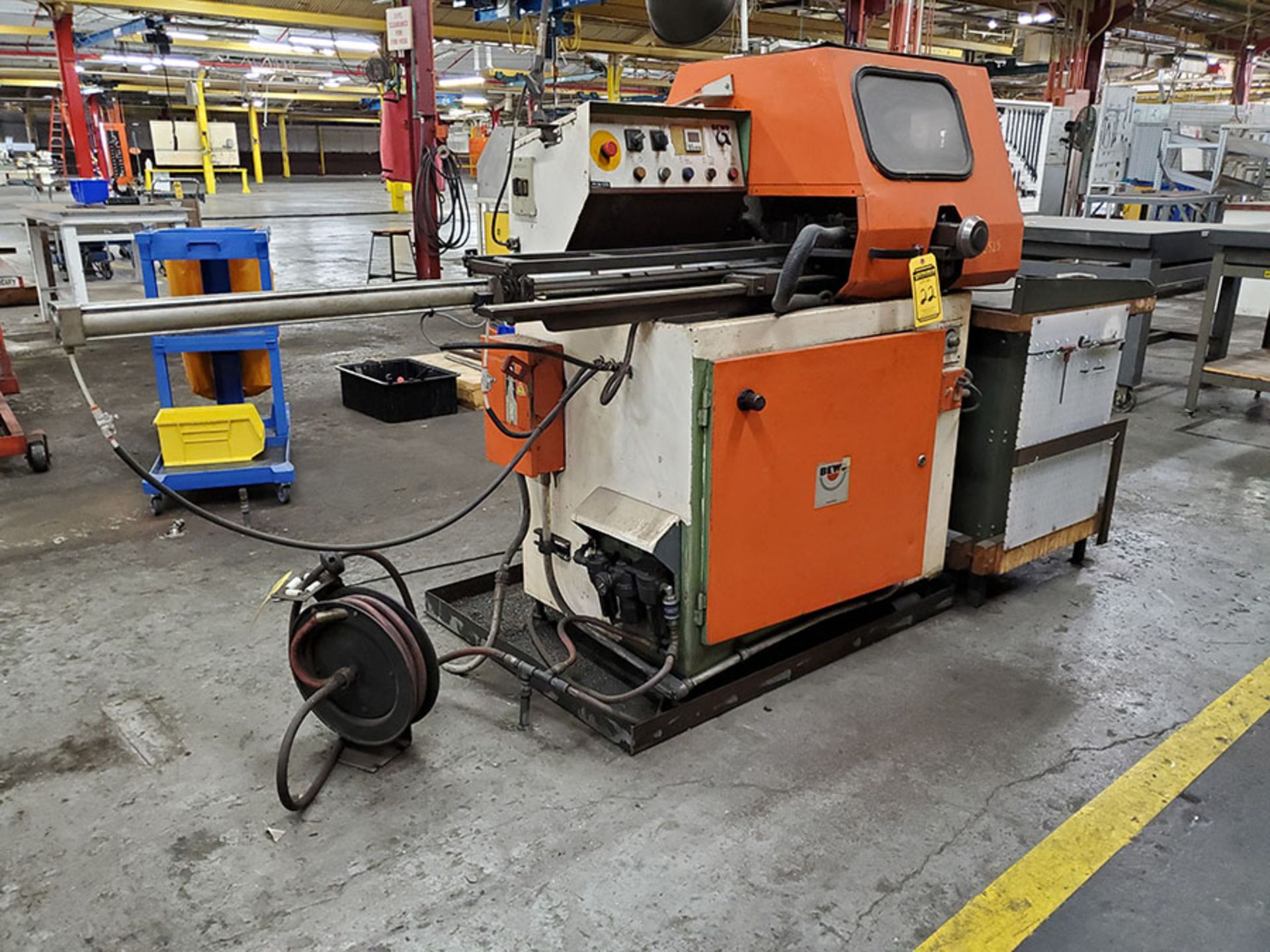 BEWO 315-AUTO-FEED AUTOMATIC SAW WITH DEBURR STATION, 1.5 HP, VARIABLE SPEED AUTOMATION DIRECT CTT - Image 3 of 14