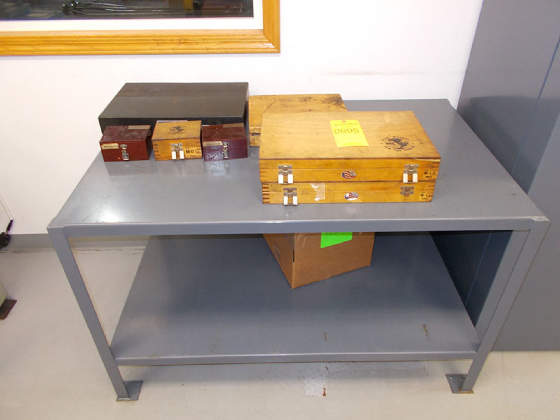 (3) 48'' X 30'' & 60'' X 30'' STEEL TABLE, INCOMPLETE PIN GAGE SET, AND 18'' X 12'' GRANITE FLAT