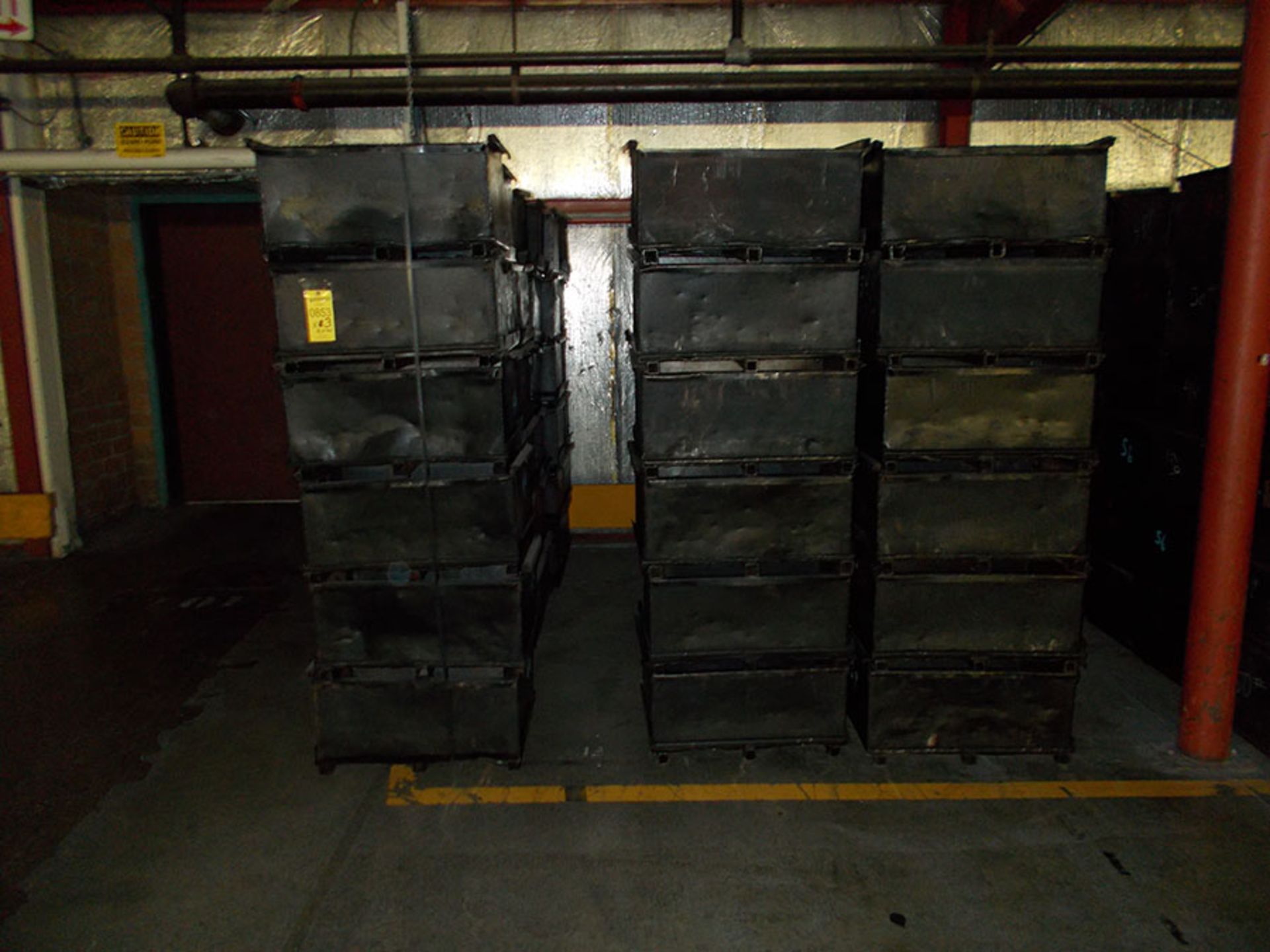 (108) 27'' X 18'' X 12'' TALL STEEL BOXES