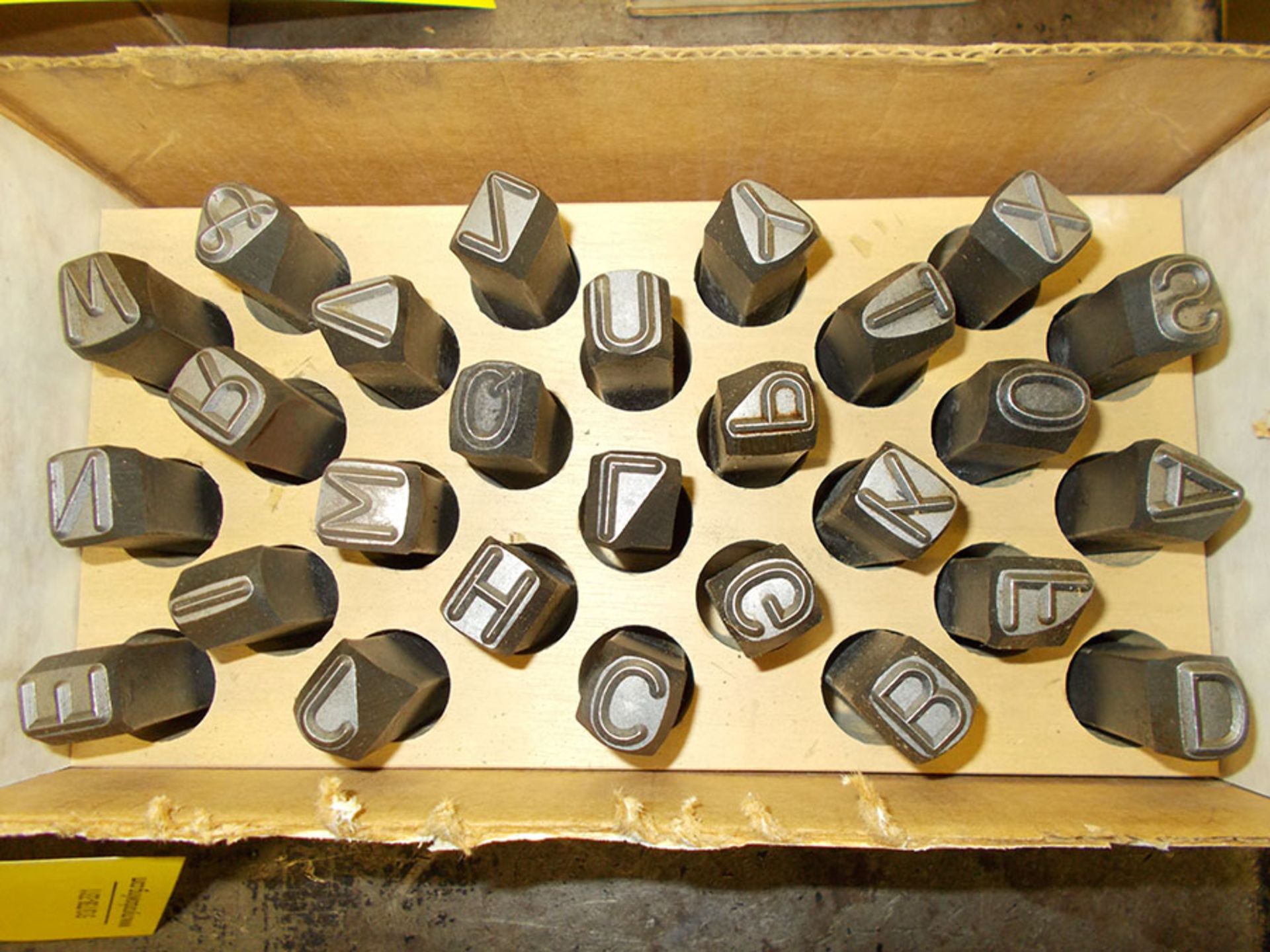 BOX OF LARGE LETTER PUNCHES