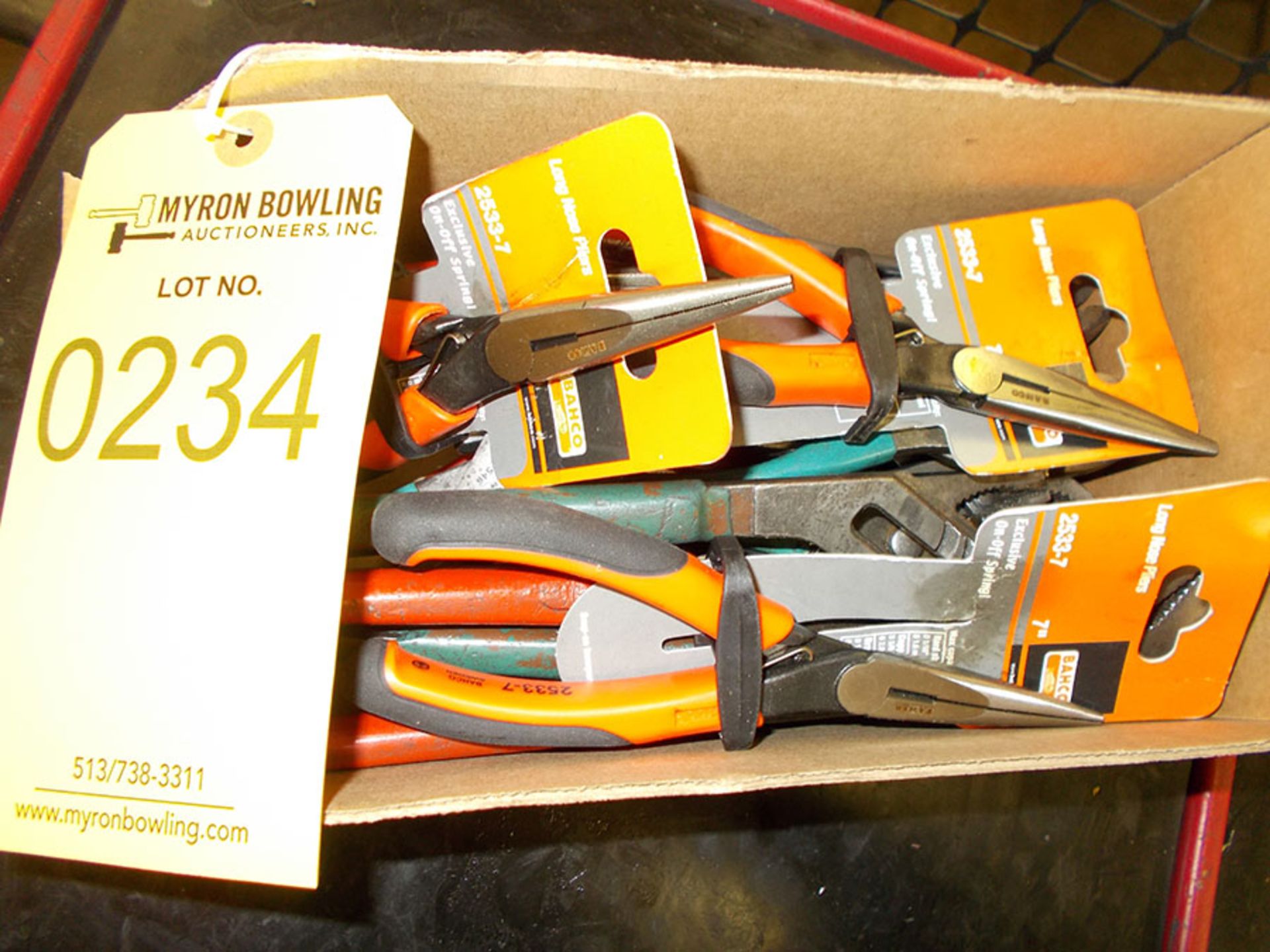 BOX OF PLIERS