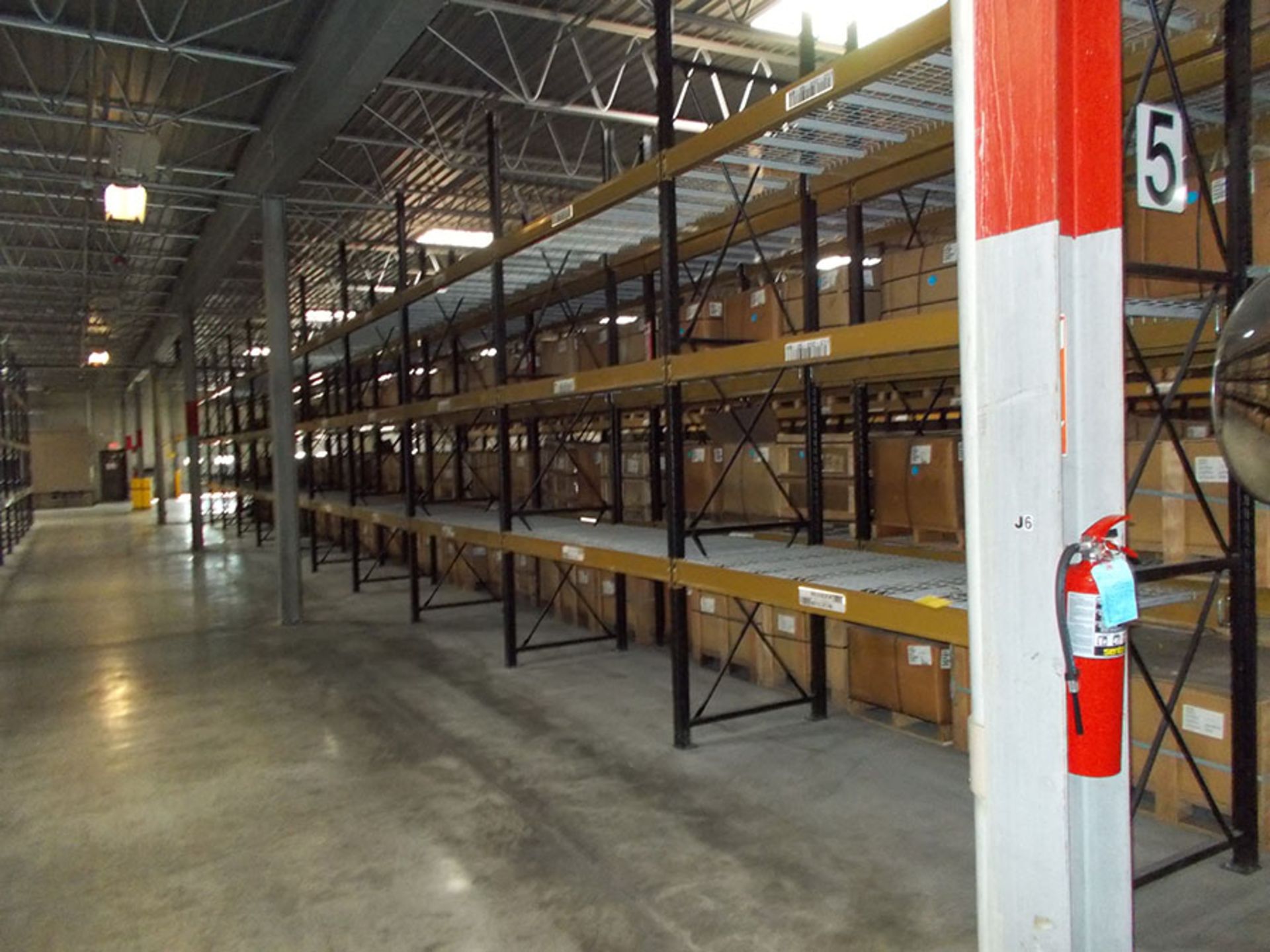 (12) SECTIONS OF PALLET RACK; (13) 14' X 42'' UPRIGHTS, (72) 8' X 5'' X 2 1/2'' CROSSBEAMS, (72)