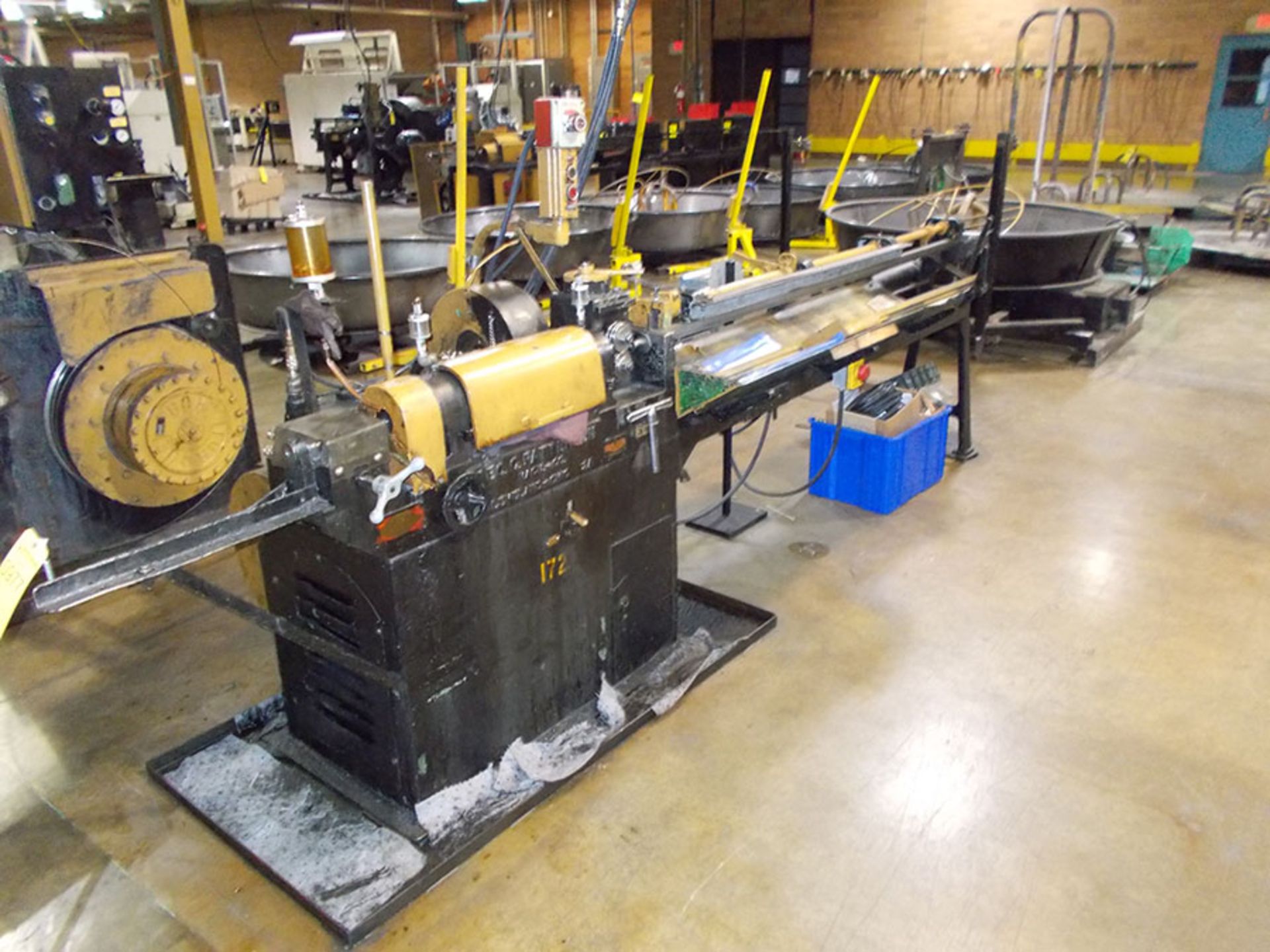 .187 PATTERSON WIRE STRAIGHT & CUT MACHINE; MODEL 2A-2A-SU-2B, S/N 142.092-.187, 6' CAPACITY RACK,