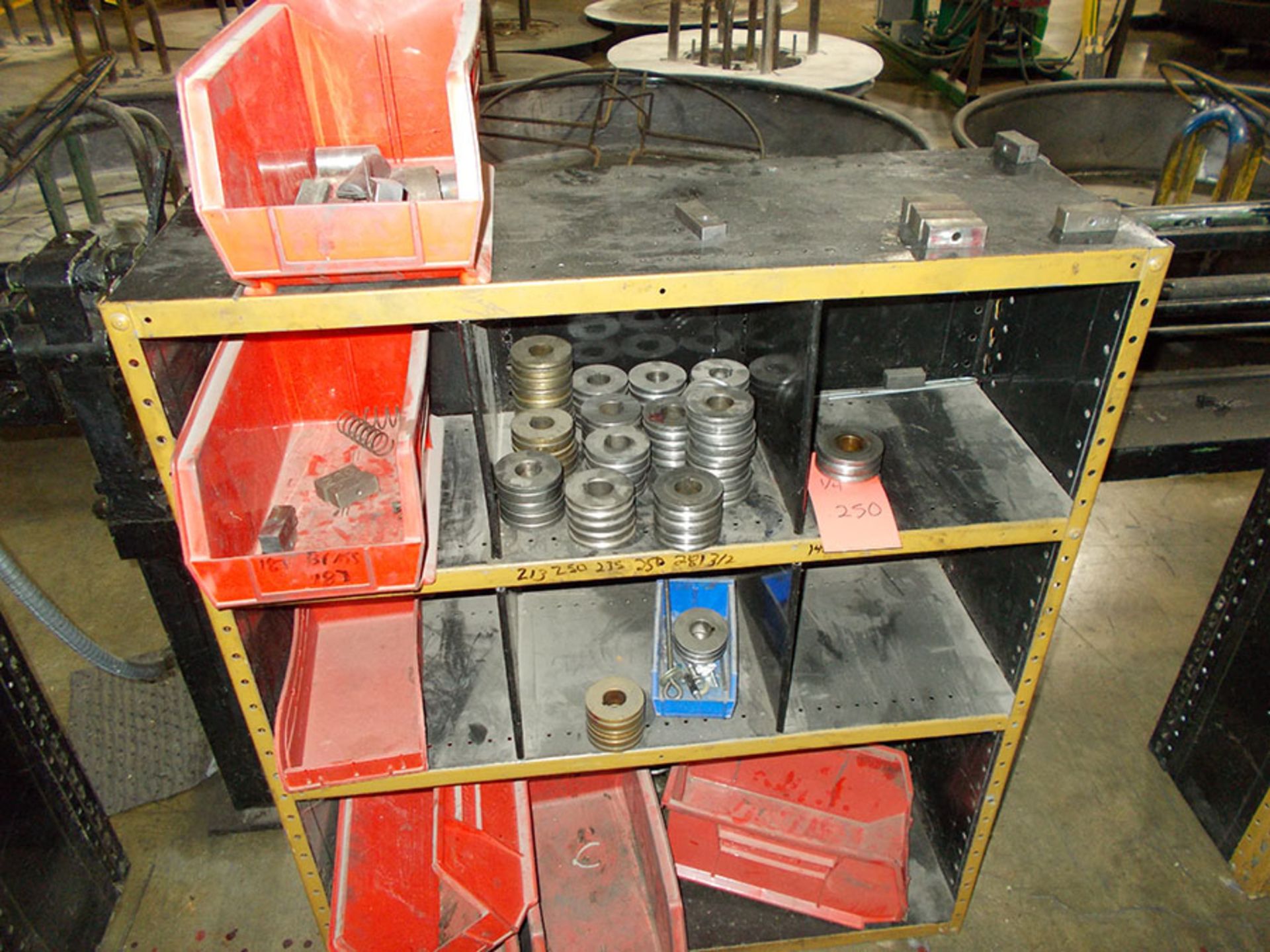 PATTERSON CUT-OFF MACHINE; MODEL 2A-COM-SU, S/N M-9116, 480V, 3-PHASE, WITH (3) SHELVES OF TOOLING - Image 5 of 7