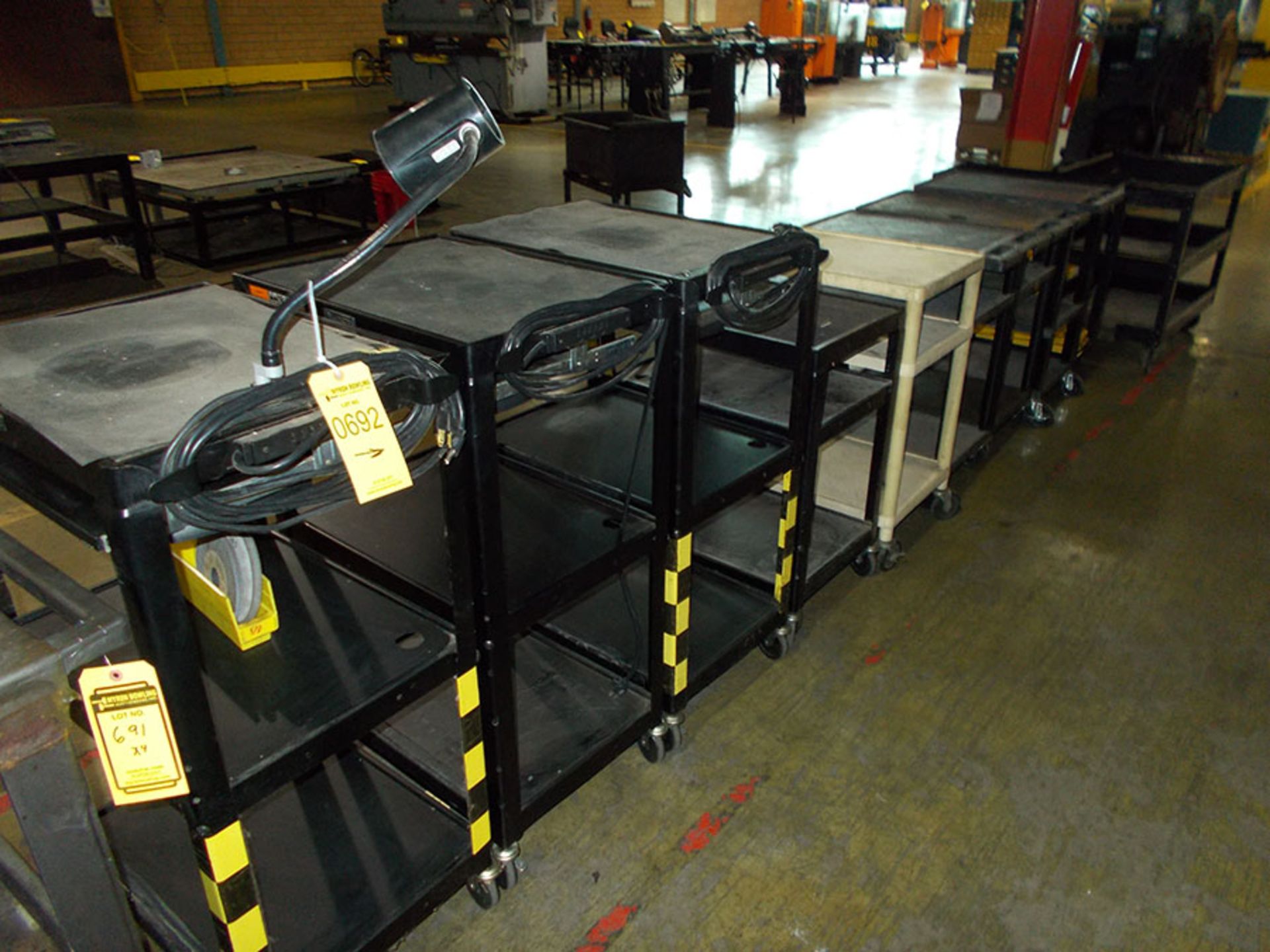 (10) ASSORTED ROLLING CARTS