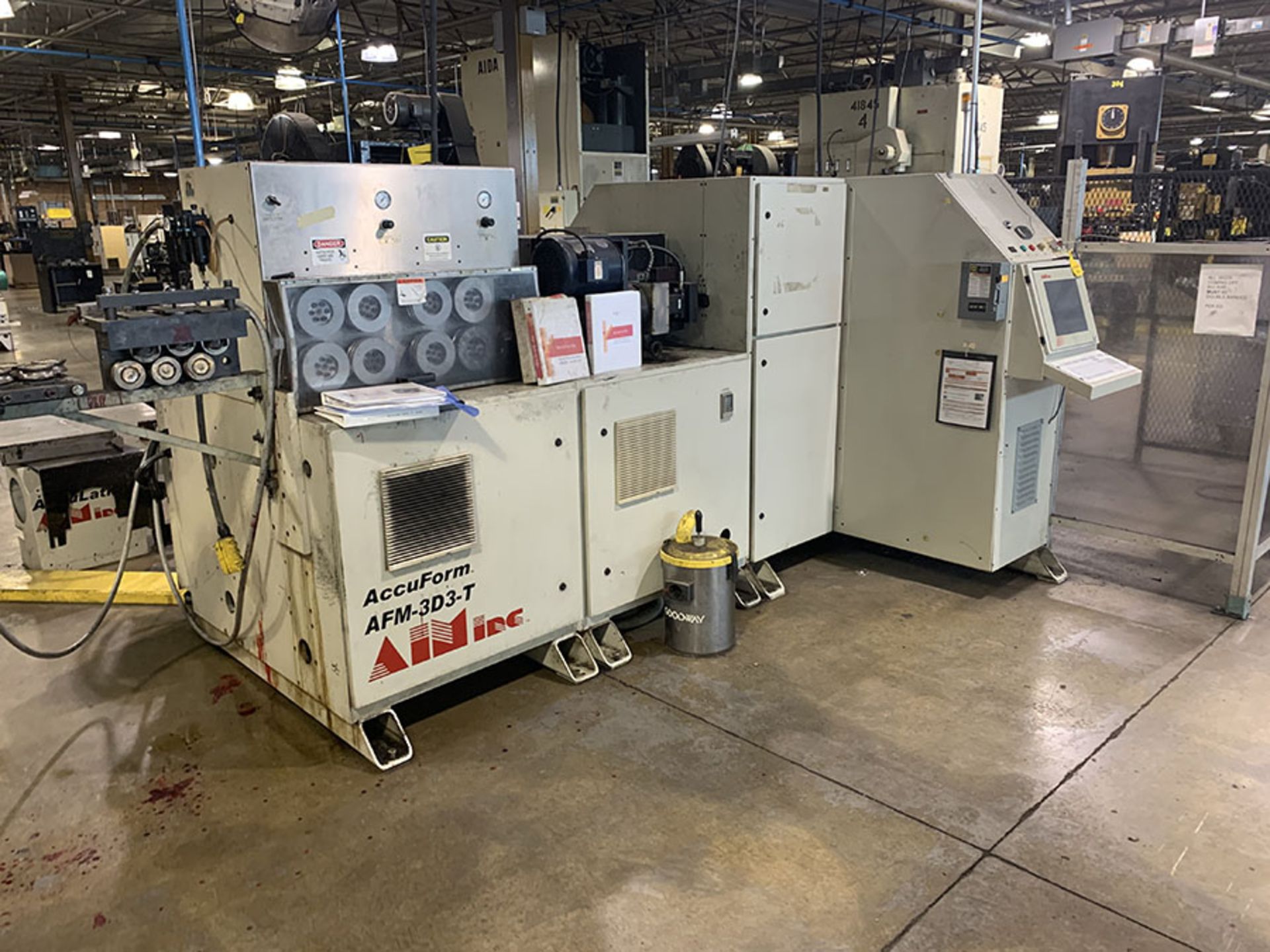 2005 5/8'' AIM MODEL ACCUFORM AFM-3D3T CNC WIRE BENDER; S/N B2812152005, 5/8 DIA. CHAMFER OPTION - Image 10 of 15