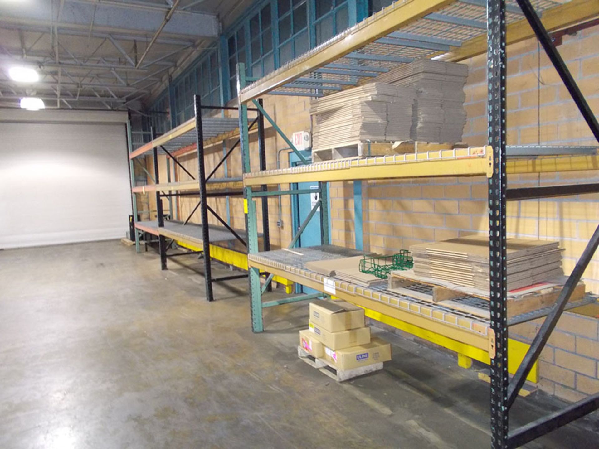 SECTION OF PALLET RACK; (4) 10' X 42'' UPRIGHTS, (18) 129'' X 5'' X 2 1/2'' CROSSBEAMS - Image 2 of 2