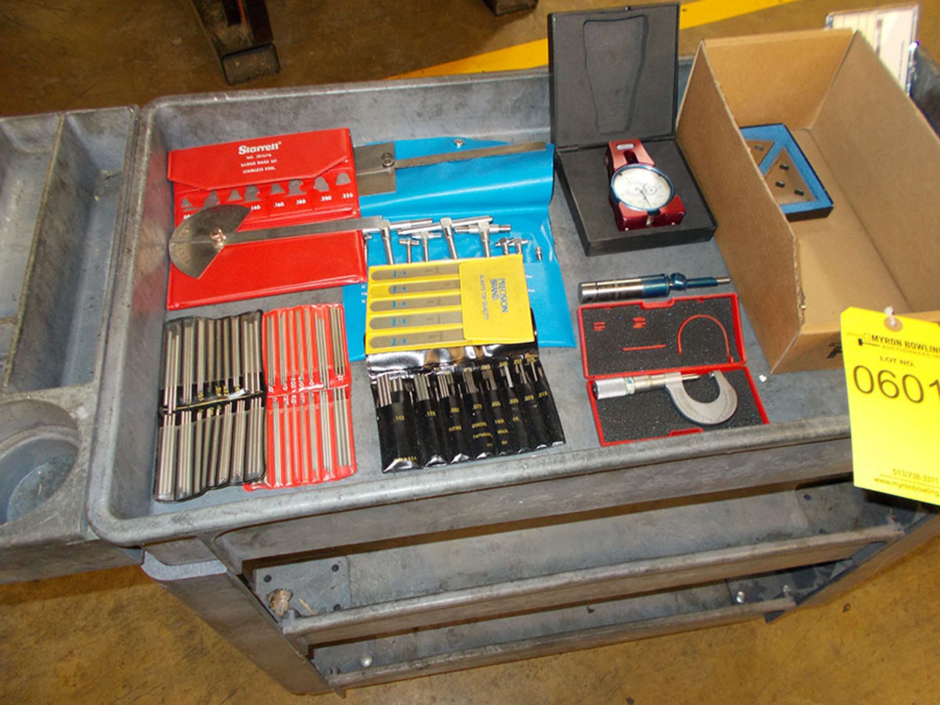 BOX OF ASSORTED MEASURING TOOLS - Image 2 of 2