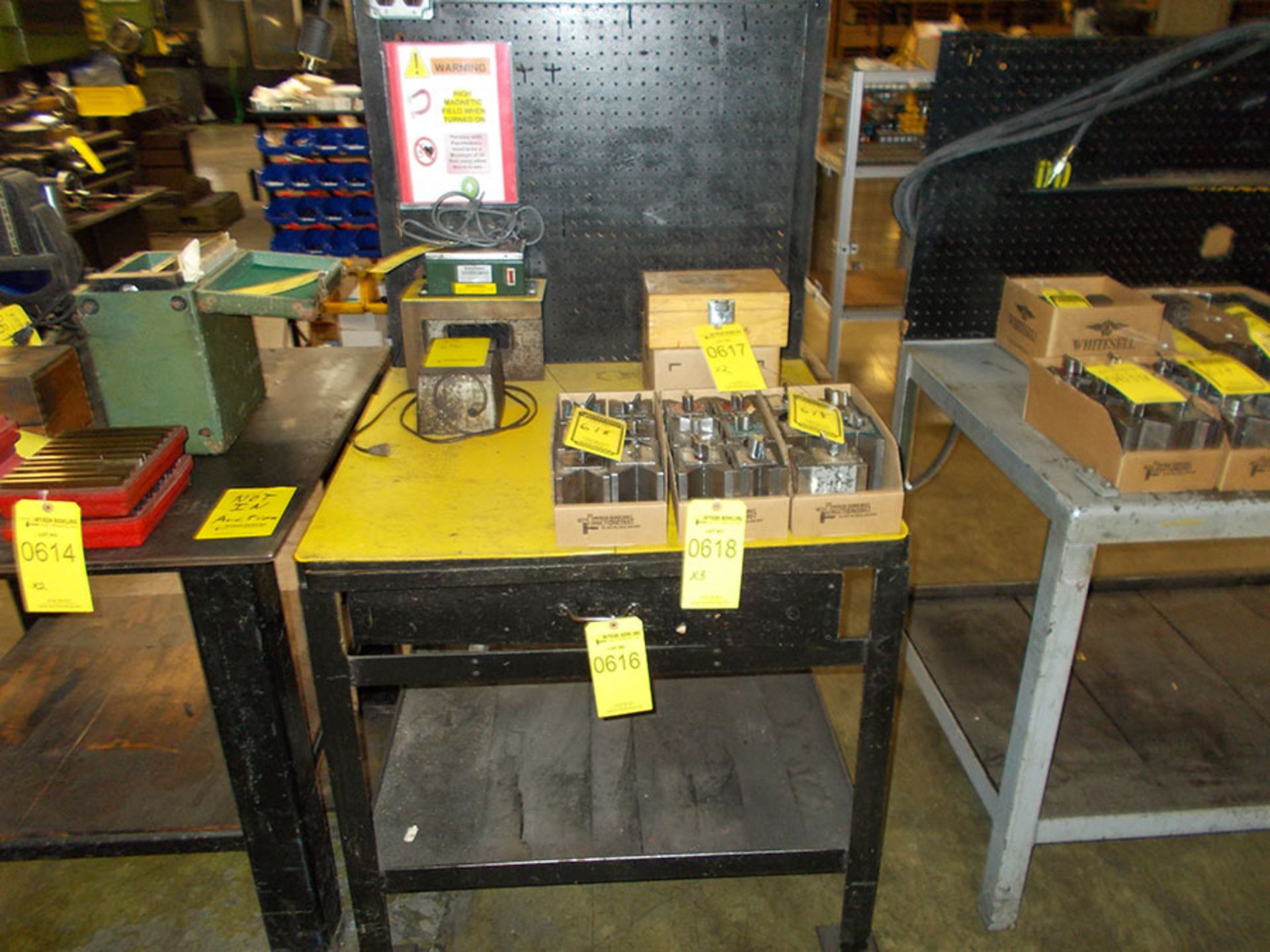 (3) DEMAGNETIZER WITH WORKBENCHES