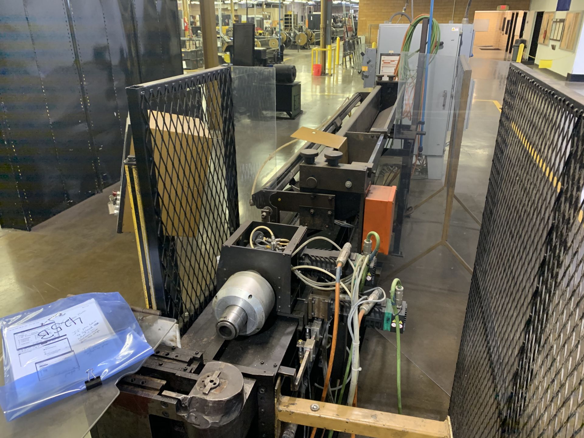 HUESTIS RAMCO CNC HORIZONTAL ROD BENDER; TENSILE 60-PSI, 240V, 3-PHASE, WITH (2) BOXES OF SPARE - Image 10 of 10