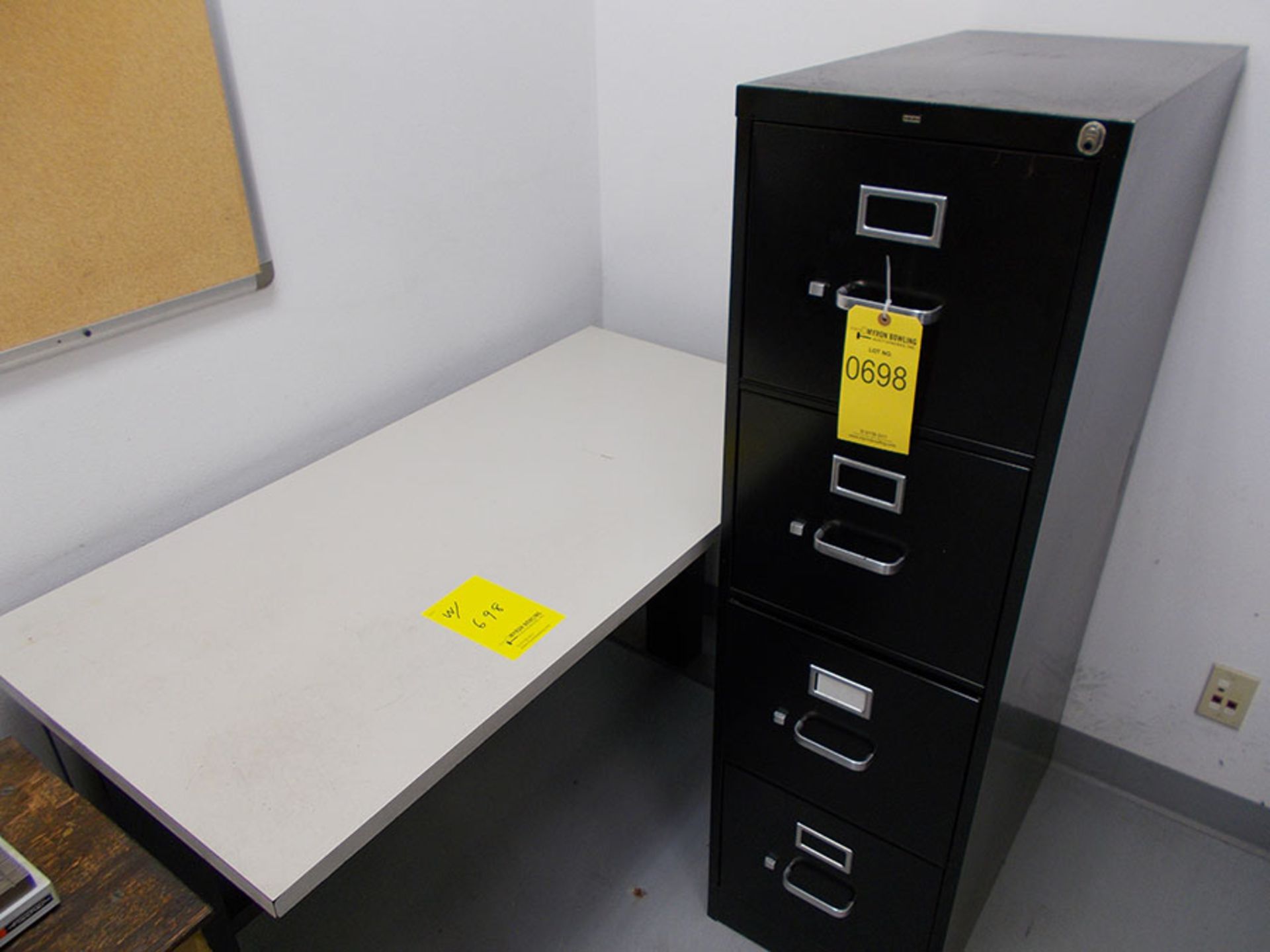 (2) TABLES & FILING CABINET