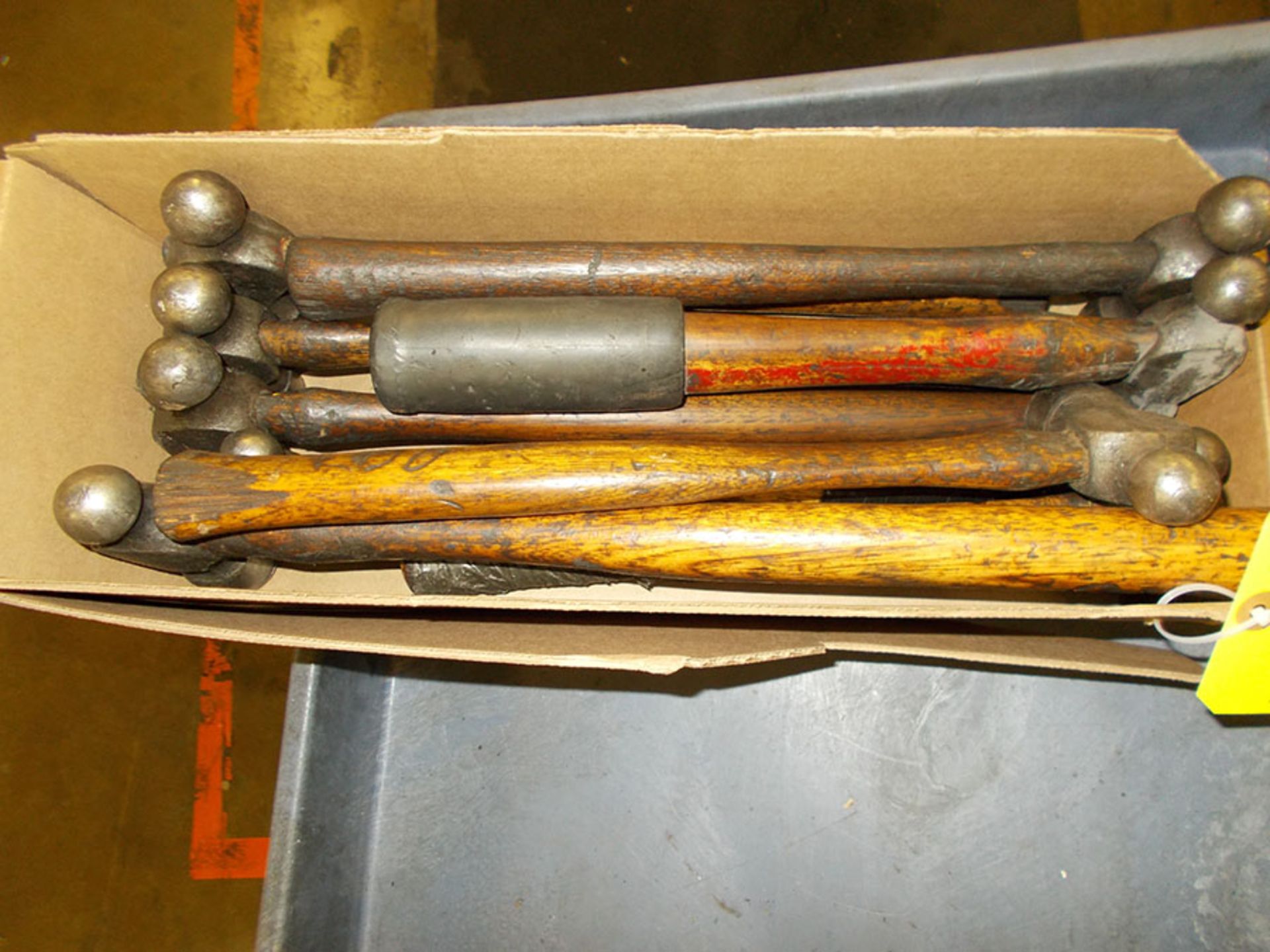 BOX OF ASSORTED BALL PEEN HAMMERS