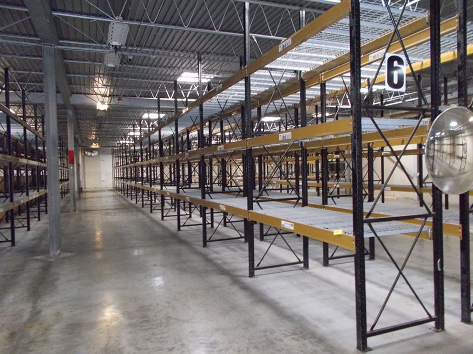 (15) SECTIONS OF PALLET RACK; (16) 14' X 42'' UPRIGHTS, (90) 8' X 5'' X 2 1/2'' CROSSBEAMS, (90)