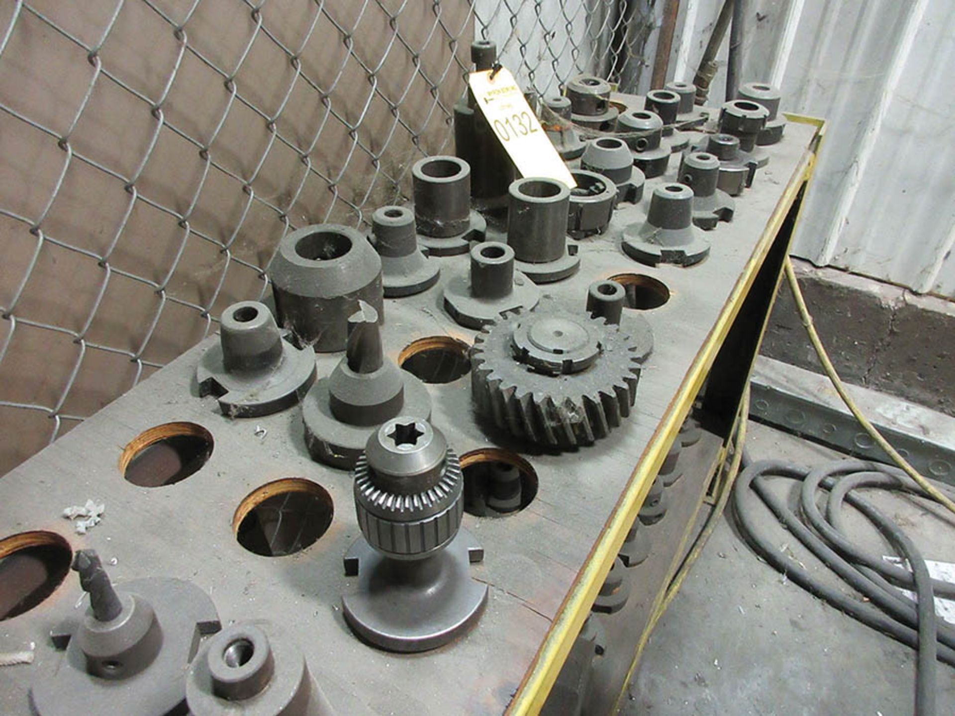 ASSORTED 50 TAPER TOOL HOLDERS & RACK - Image 2 of 4