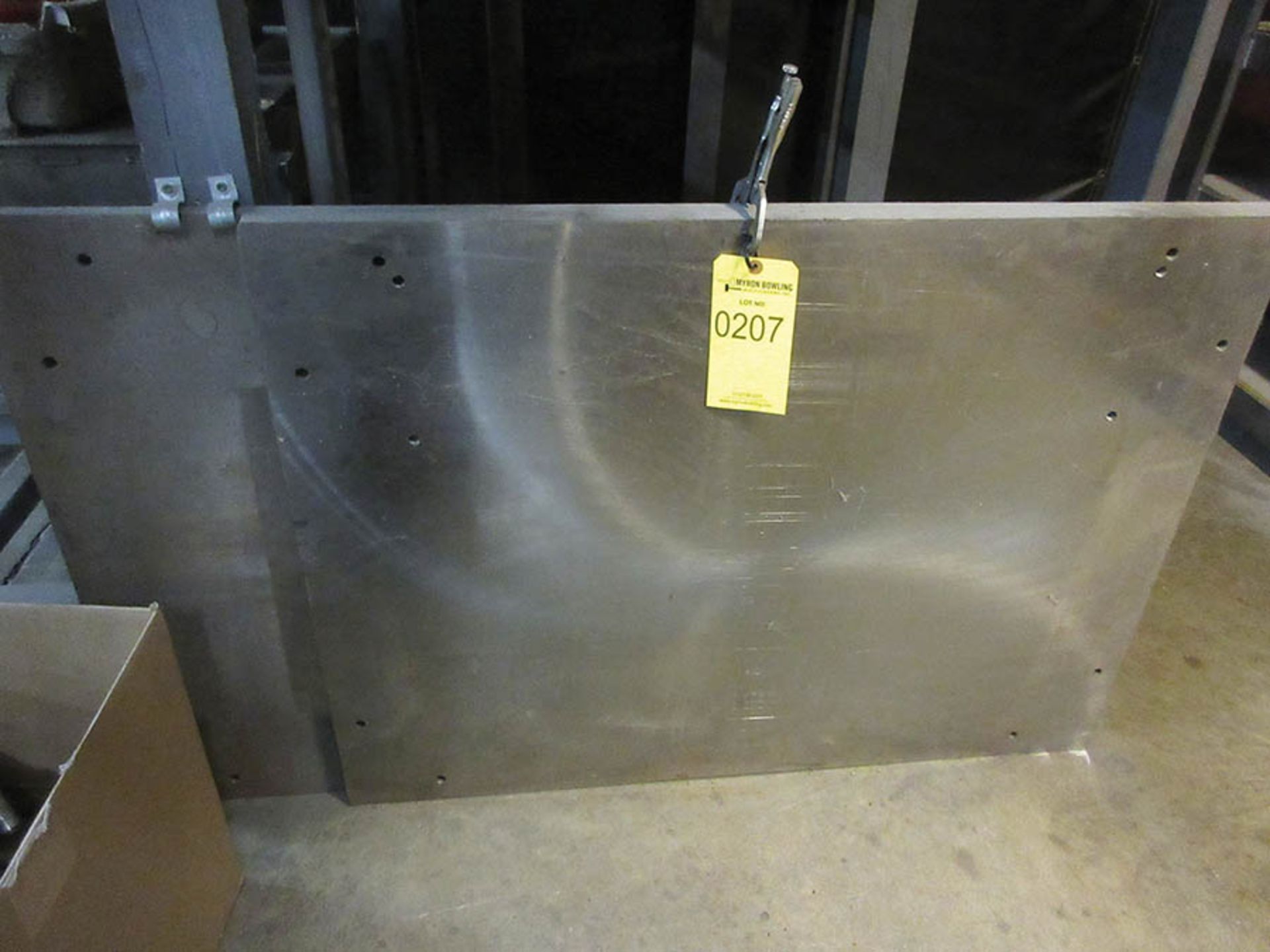 (2) STEEL MACHINE PLATES, 40'' X 30'' X 1'', 50'' X 30'' X 1'' - Image 2 of 3