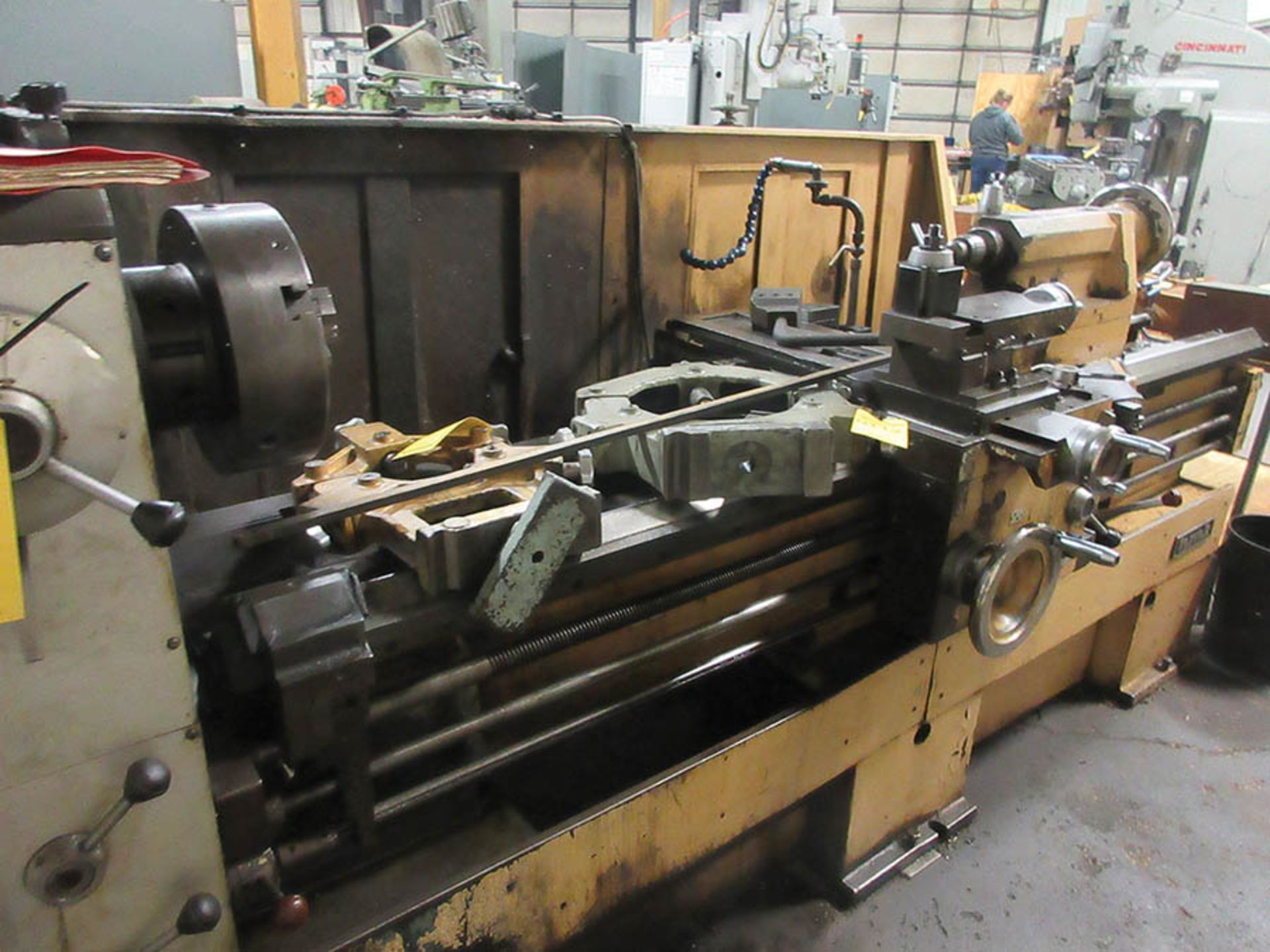 HMT ENGINE LATHE, 12'' 3-JAW CHUCK, TAILSTOCK, QUICK CHANGE TOOL POST, S/N 1520 - Image 3 of 5