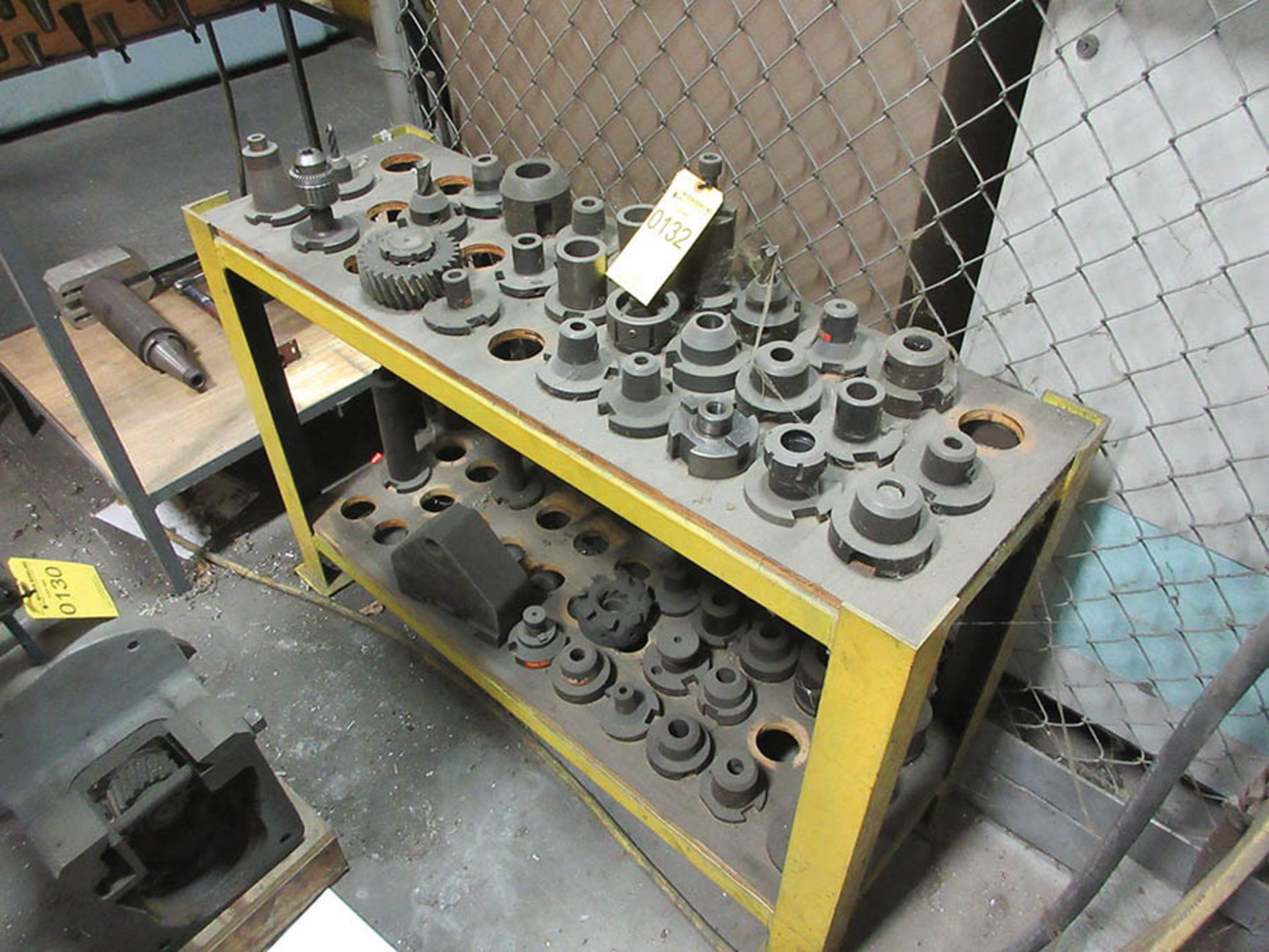 ASSORTED 50 TAPER TOOL HOLDERS & RACK - Image 4 of 4