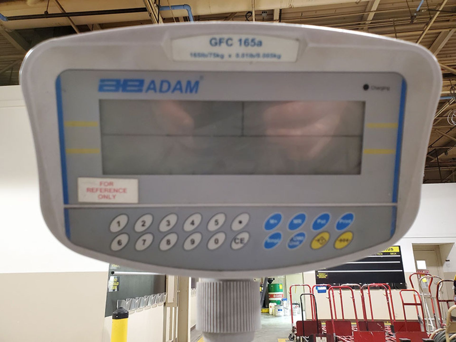 LOT OF (3) AE ADAM DIGITAL SCALE ON ROLLING CART - Image 8 of 9