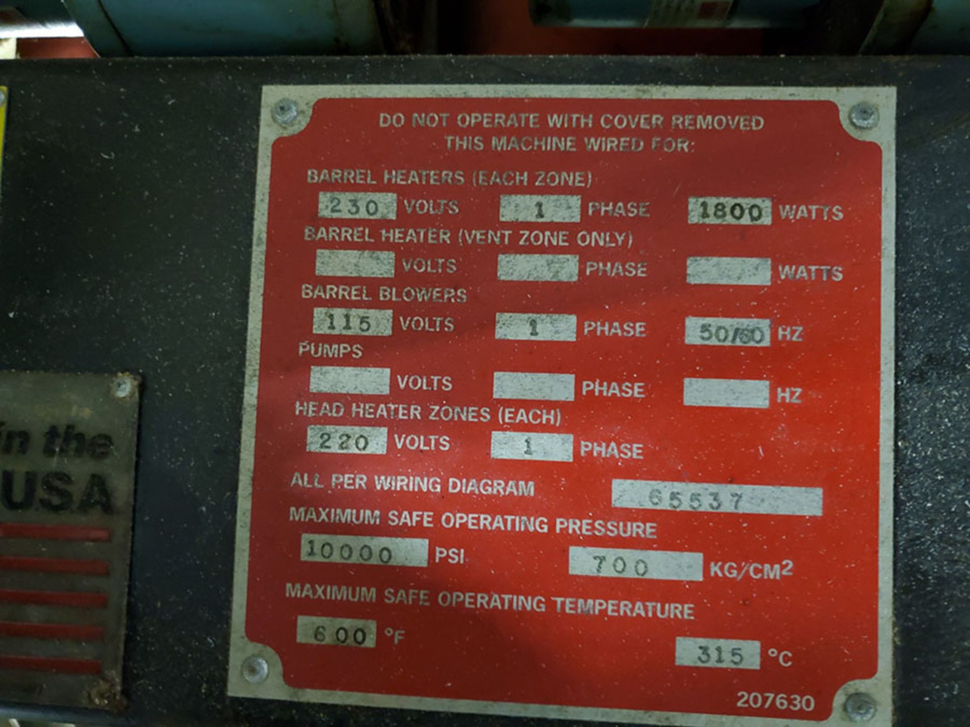 DAVIS STANDARD THERMATIC PLASTIC CO-EXTRUDER; MODEL D8-10, S/N 05770 - Image 3 of 7