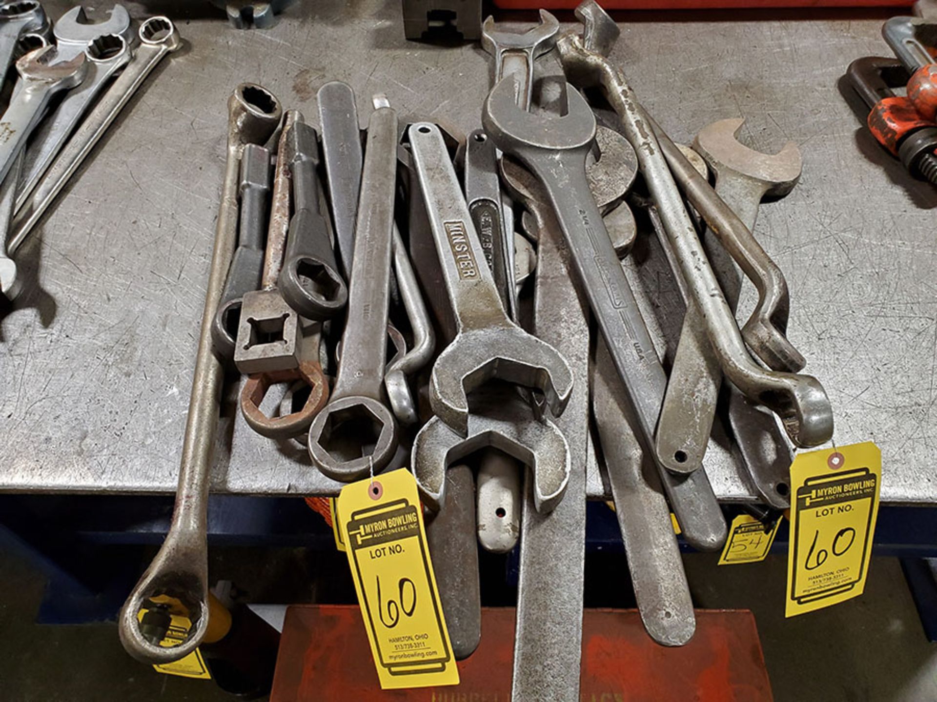 LOT OF ASSORTED OPEN END WRENCHES