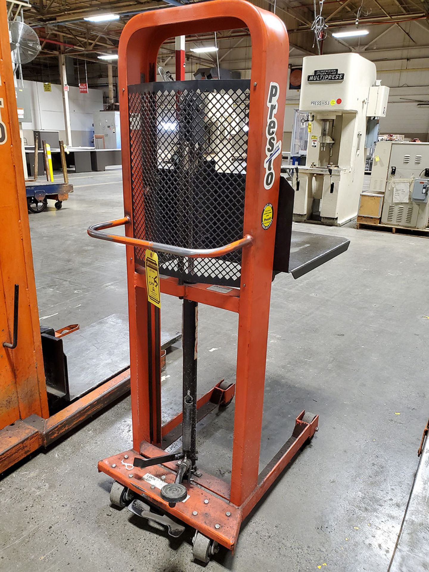 PRESTO HYDRAULIC DIE LIFT CART - Image 4 of 5