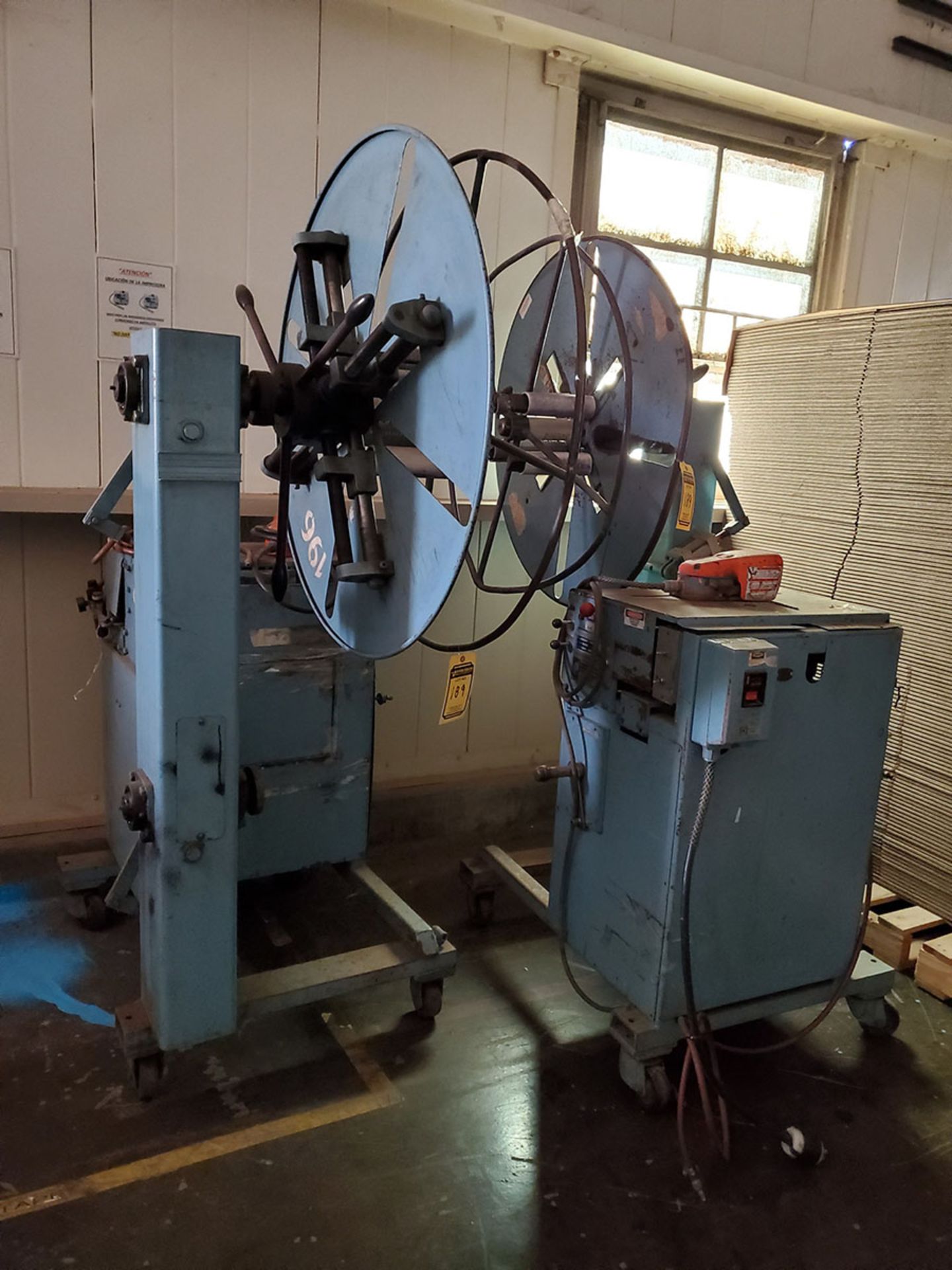 LOT OF (2) PROGRESSIVE MACHINE REELS; 3-PHASE