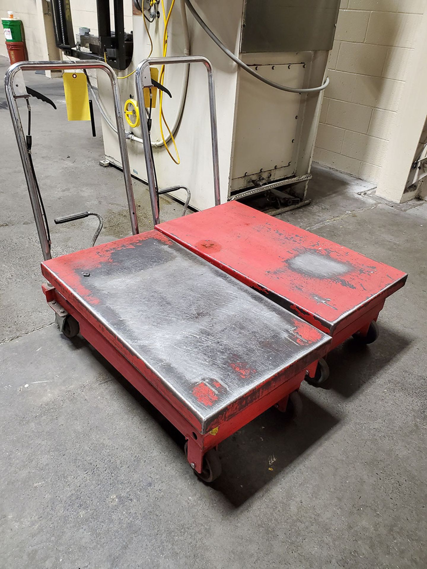 LOT OF (2) HYDRAULIC SCISSOR LIFT DIE CARTS - Image 3 of 5