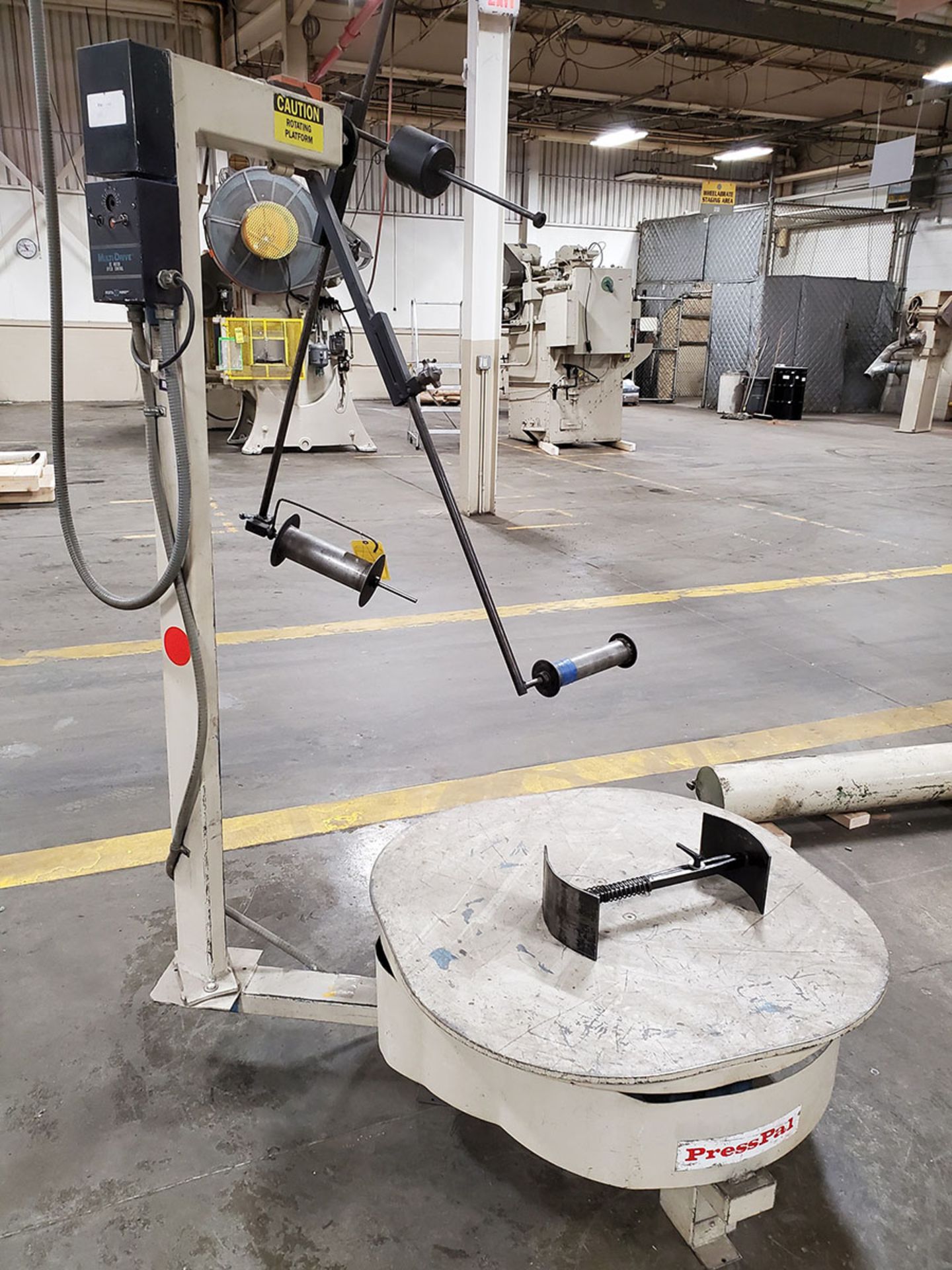 PRESS PAL COILMATE PALLET DECOILER; MODEL PRESS, S/N 2223, 3,500 LB. CAPACITY, WITH ROTATING - Image 5 of 7