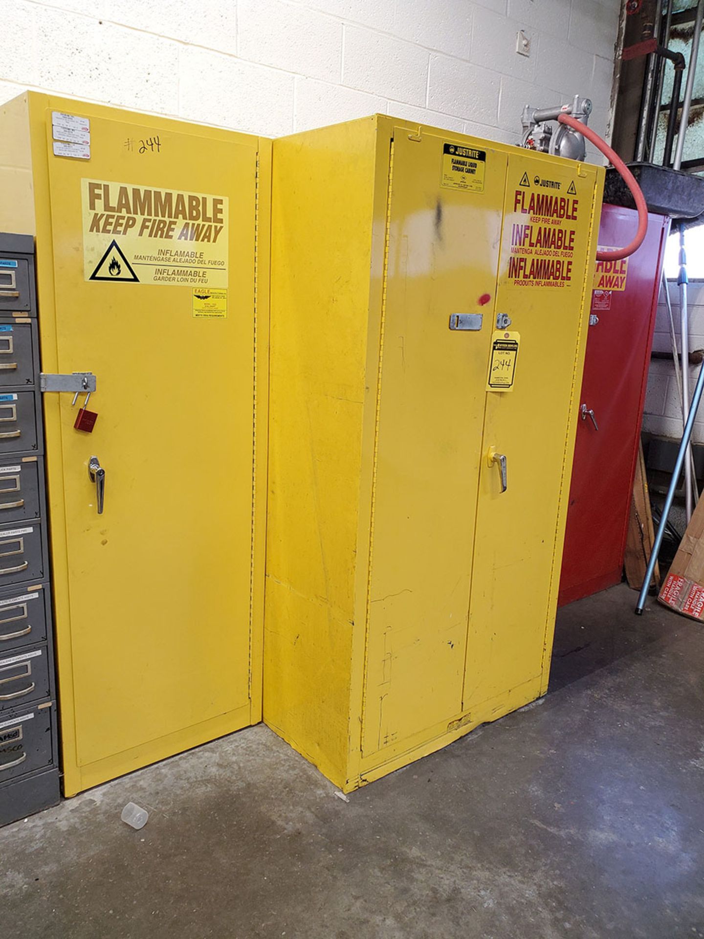 LOT OF (3) FLAMMABLE CABINETS - Image 2 of 2