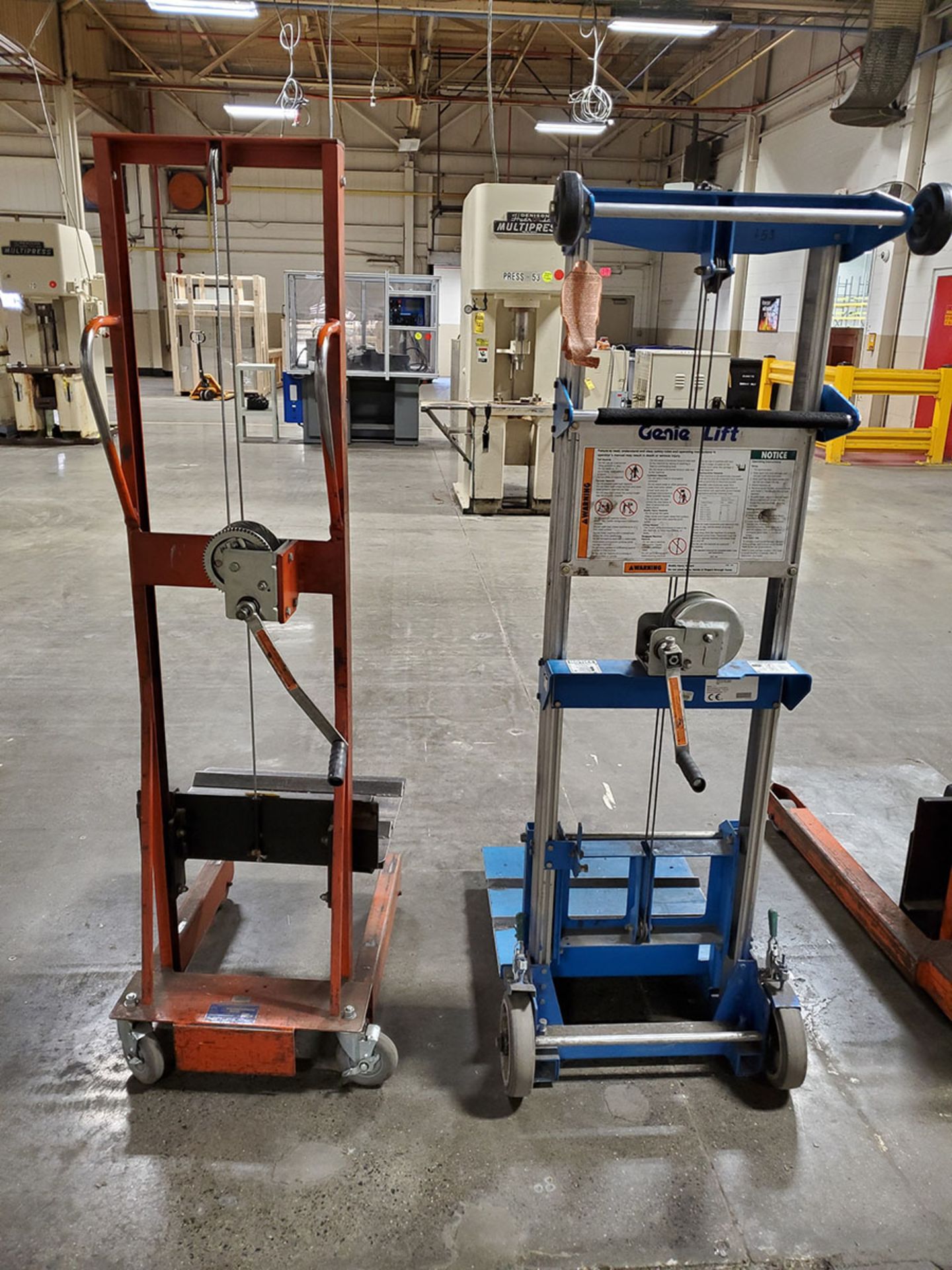 GENIE 500 LB. CAPACITY & WESCO 500 LB. CAPACITY LIFTS - Image 4 of 5