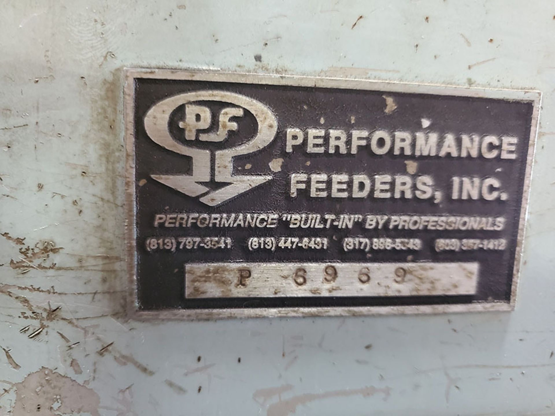 LOT OF (3) PERFORMANCE FEEDERS; S/N F299100, F209099, 299101, BOWL FEEDERS - Image 6 of 14