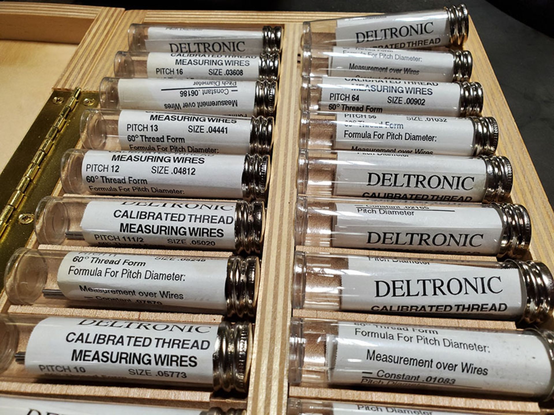 LOT OF DELTRONIC CALIBRATED THREAD MEASURING WIRES - Image 6 of 8