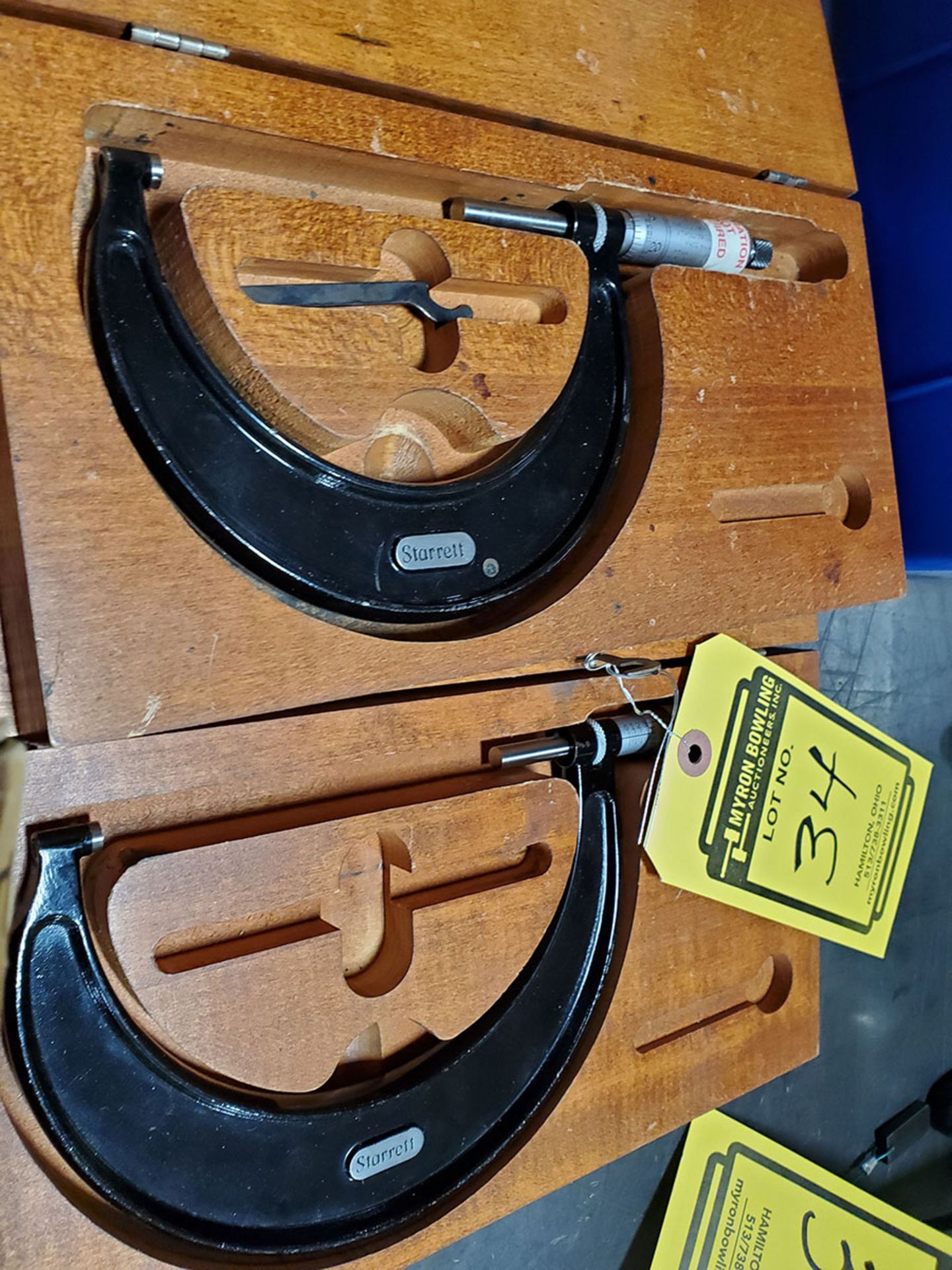 LOT OF (2) STARRETT DIAL OUTSIDE MICROMETERS - Image 2 of 4