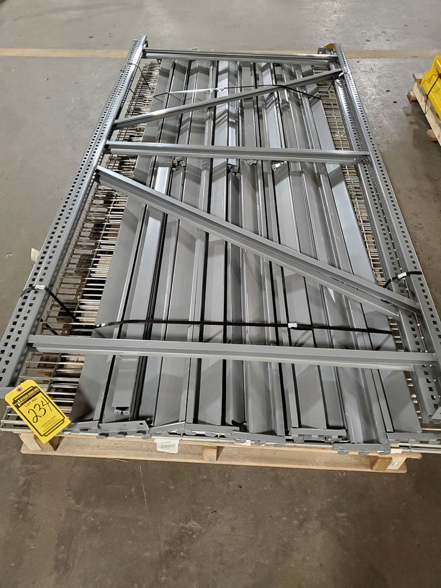 LOT OF (6) SKIDS OF MISC. LIGHT DUTY SHELVING RACK WITH WIRE DECKING - Image 5 of 8