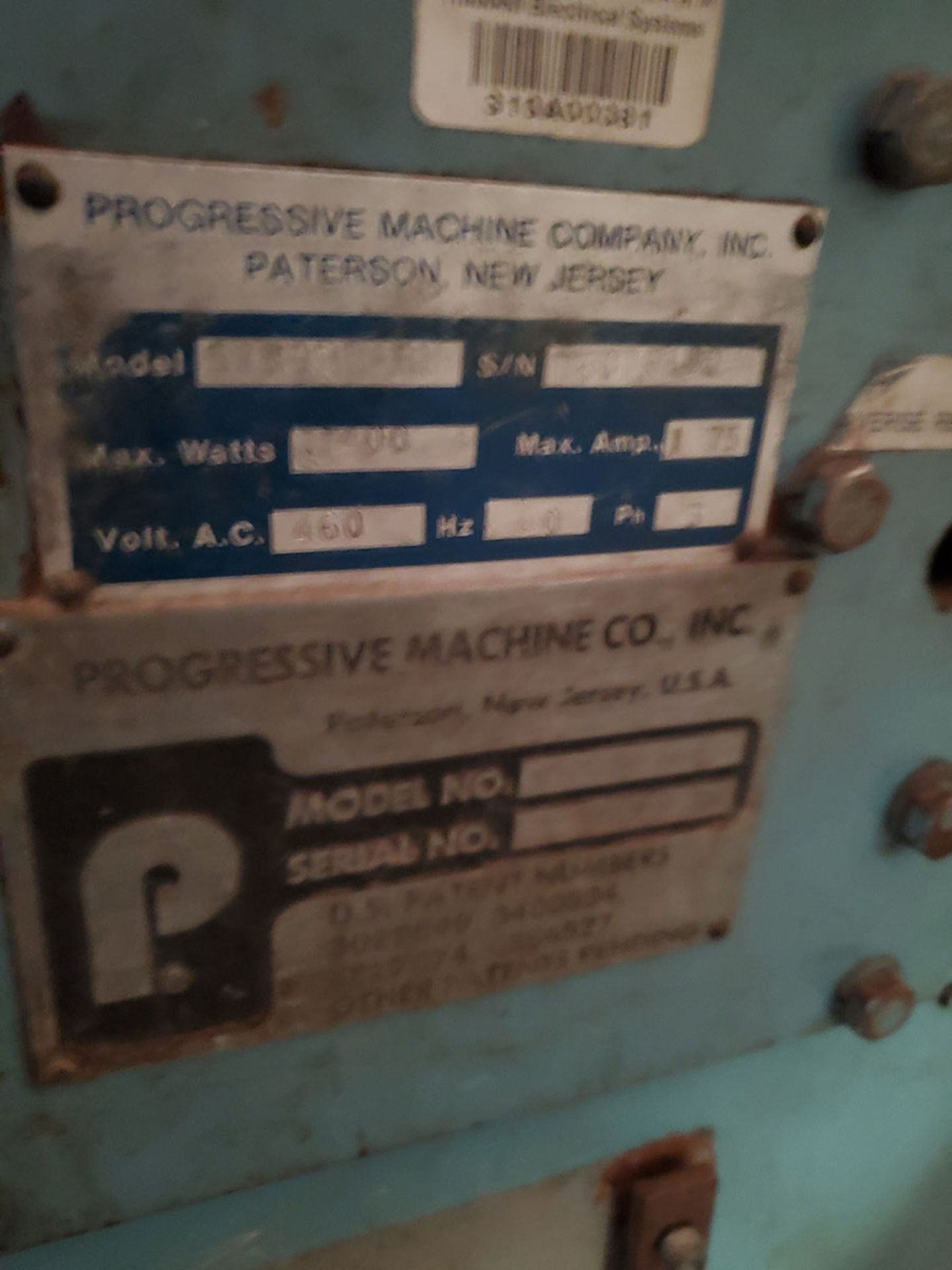LOT OF (2) PROGRESSIVE MACHINE REELS; 3-PHASE - Image 5 of 7