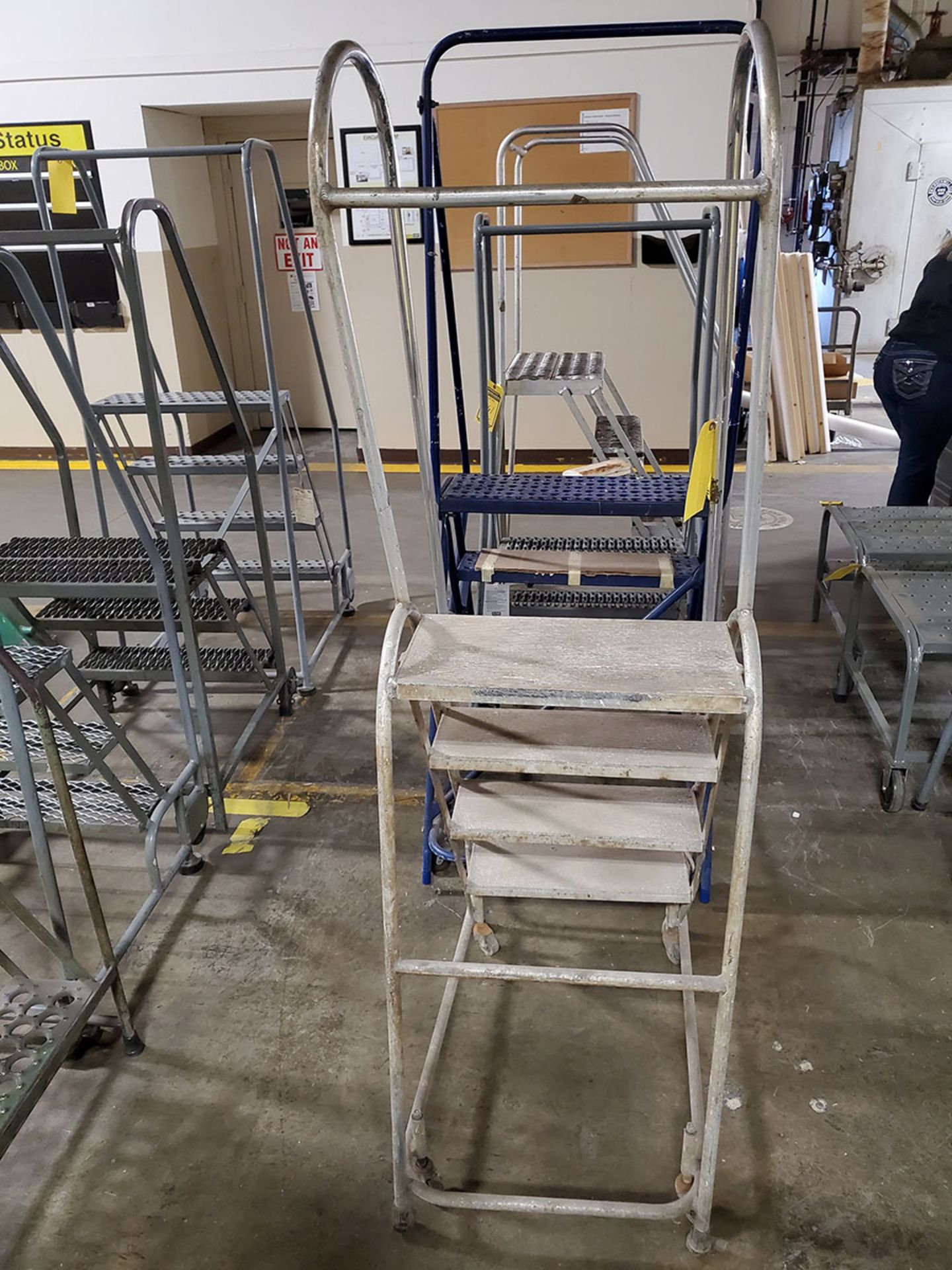 LOT OF (4) ROLLING STEP LADDERS - Image 4 of 6