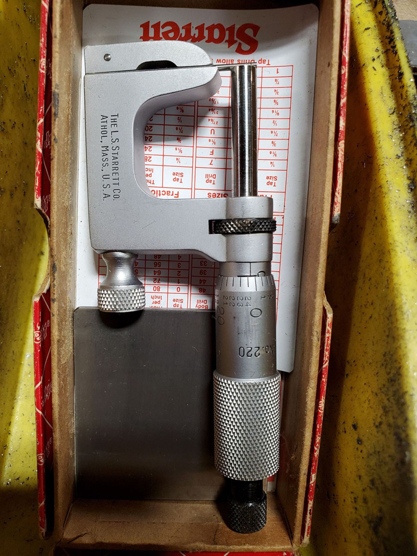 LOT OF (2) STARRETT INTERCHANGEABLE ANVIL MICROMETERS - Image 2 of 3