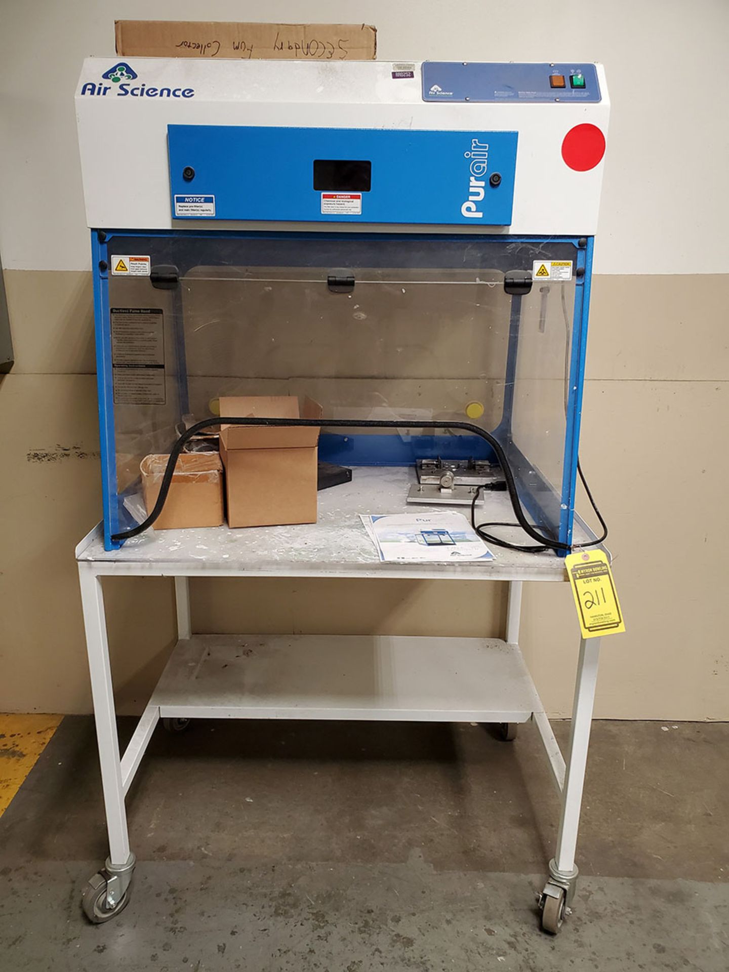 AIR SCIENCE PUR-AIR DUCTLESS FUME HOOD; MODEL P5-38XT, S/N P79514 - Image 2 of 5