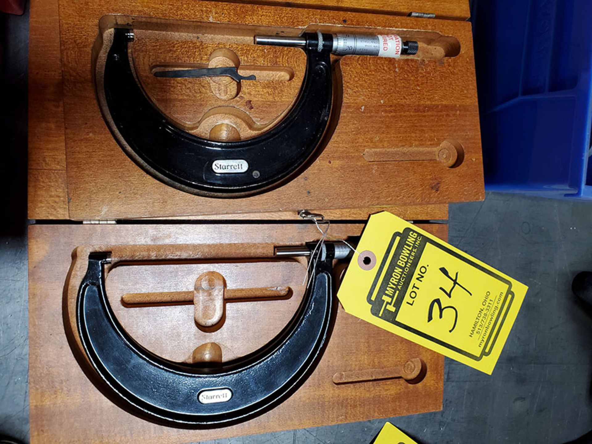 LOT OF (2) STARRETT DIAL OUTSIDE MICROMETERS