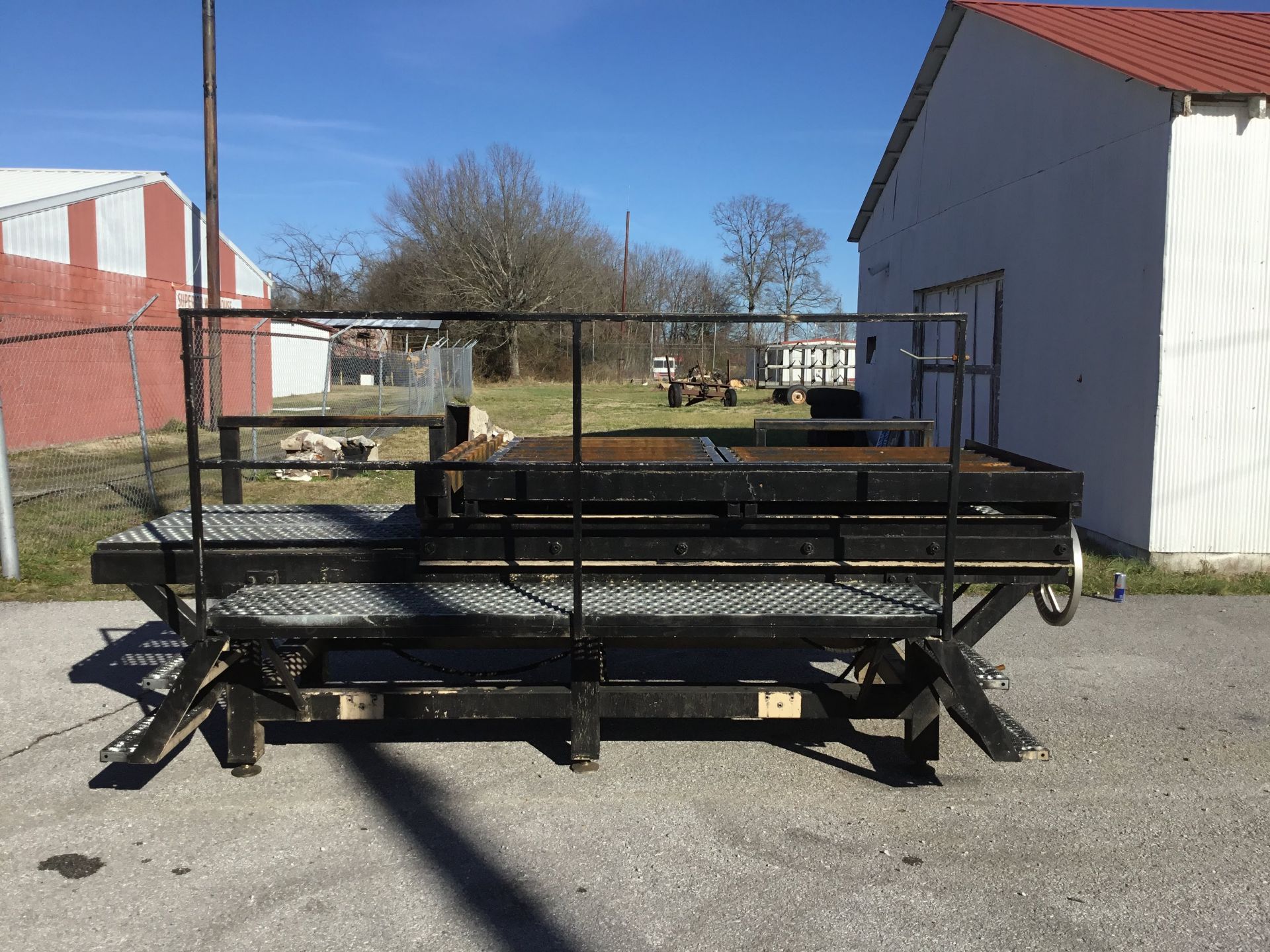 *LOCATED TULLAHOMA, TN* Adjustable Die-Changing Conveyor Table, Dimensions: 71" L x 106" W x 62" H - Image 6 of 6