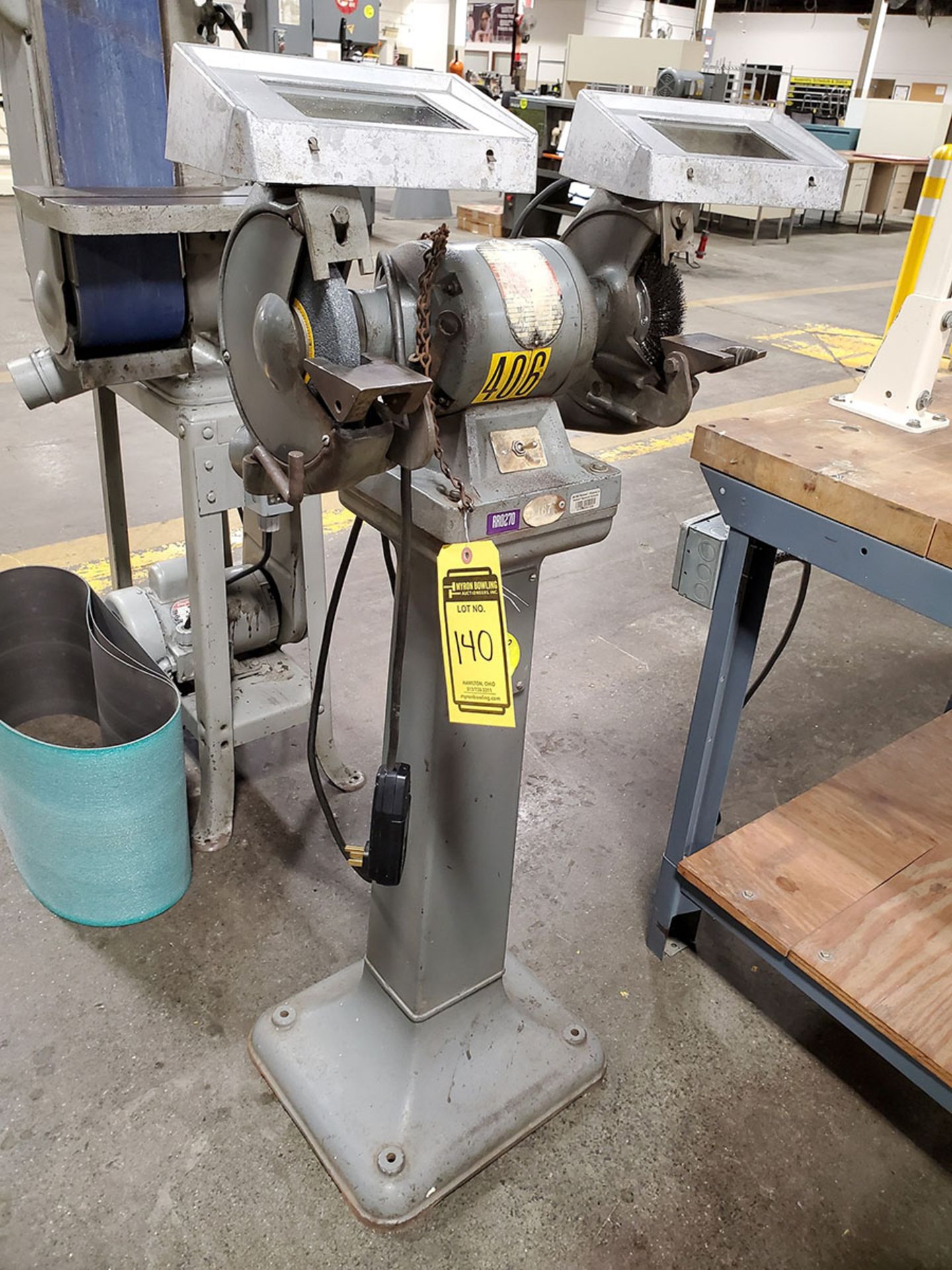 ROCKWELL DOUBLE END PEDESTAL GRINDER