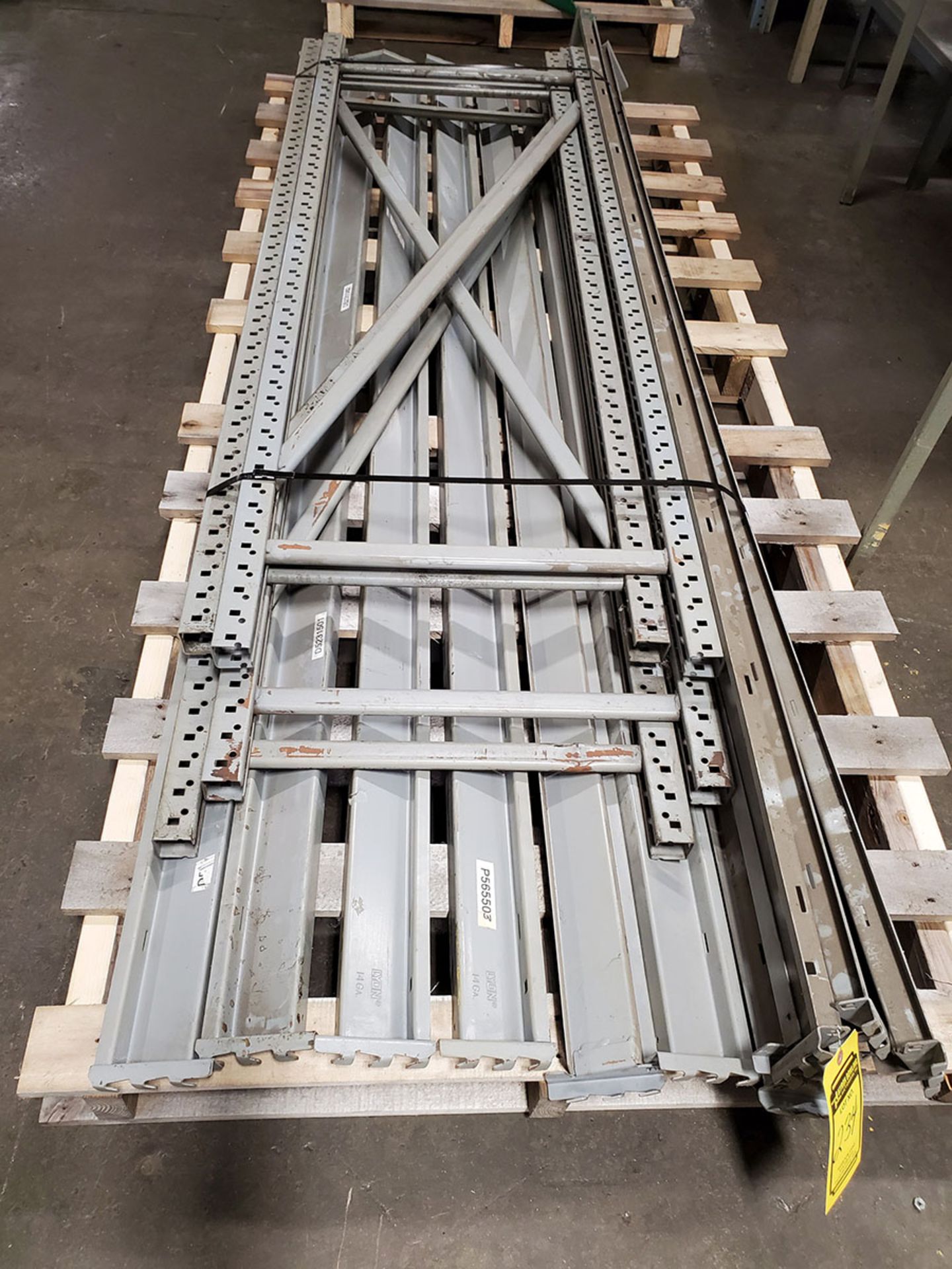 LOT OF (6) SKIDS OF MISC. LIGHT DUTY SHELVING RACK WITH WIRE DECKING - Image 4 of 8