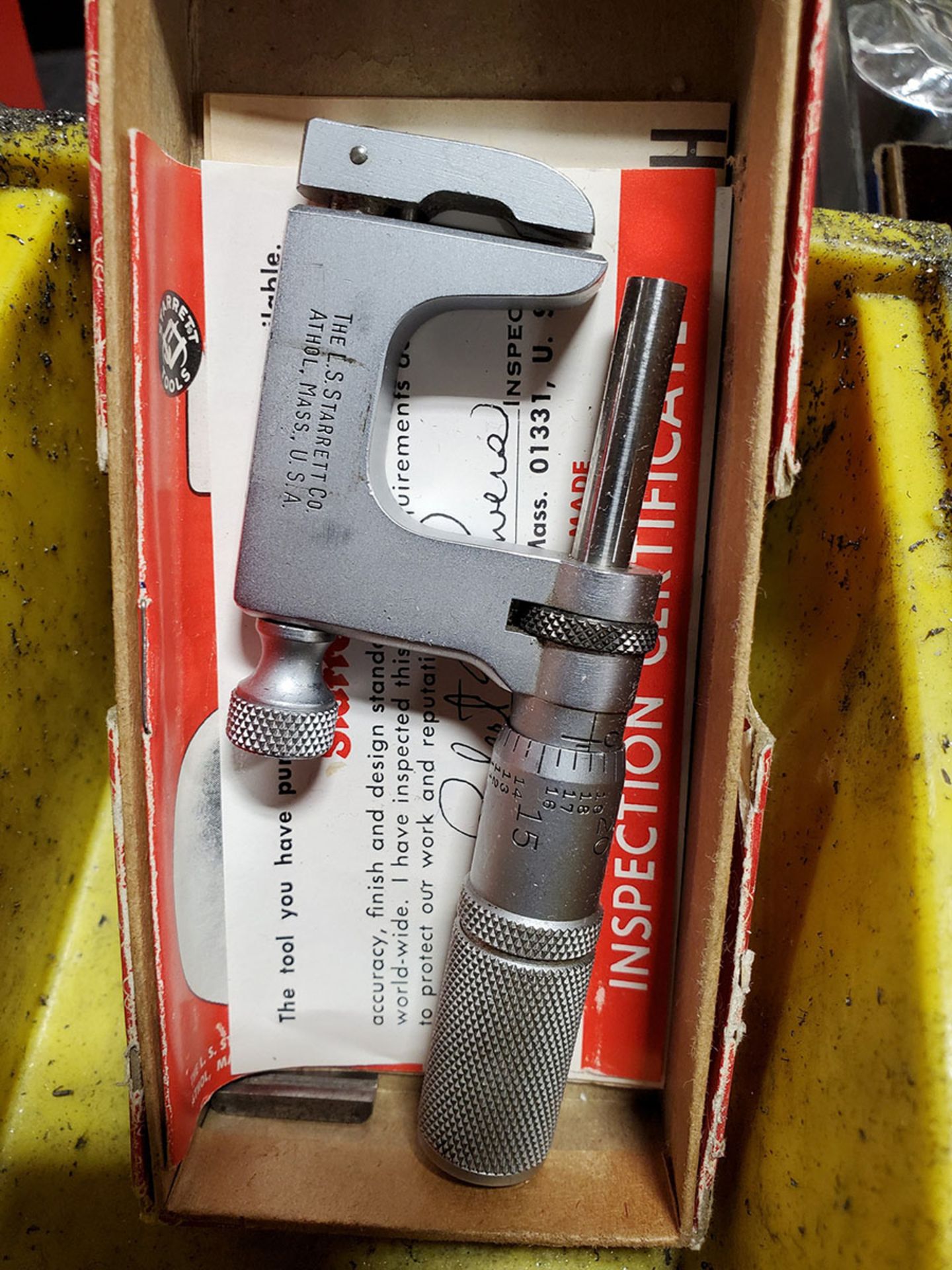 LOT OF (2) STARRETT INTERCHANGEABLE ANVIL MICROMETERS - Image 3 of 3