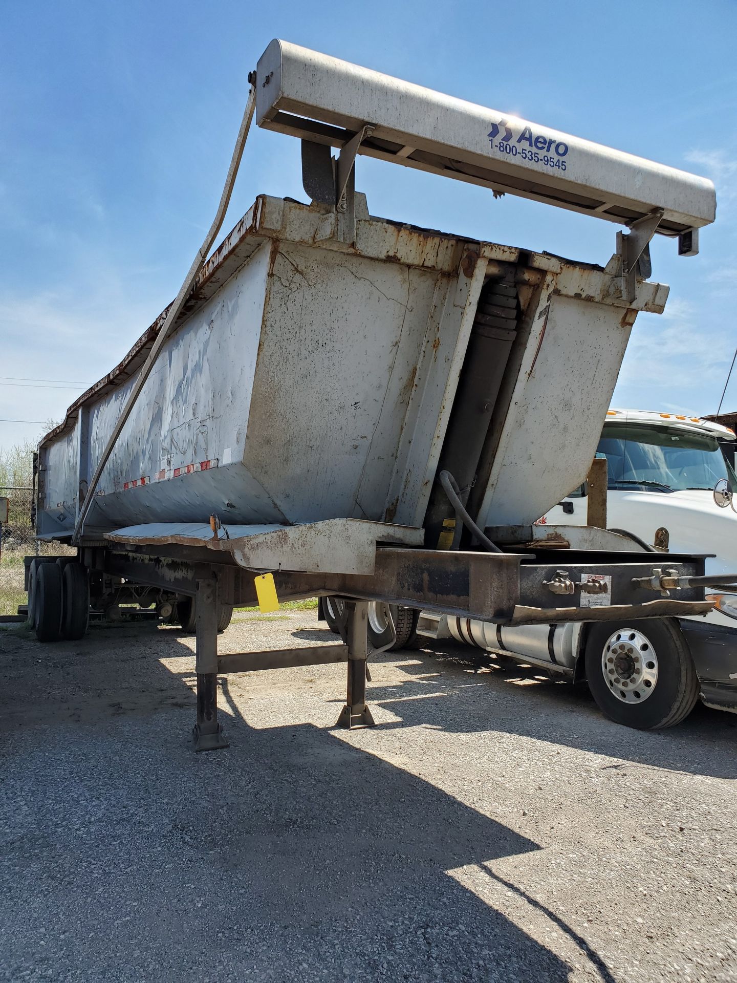 ACE TRUCK BODY CO. GONDOLA DUMP TRAILER, VIN 1A9DS36278A169013, AERO TARP - Image 8 of 11