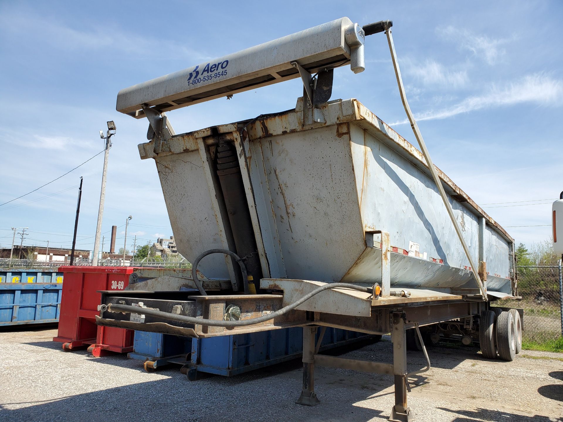 ACE TRUCK BODY CO. GONDOLA DUMP TRAILER, VIN 1A9DS36278A169013, AERO TARP - Image 11 of 11