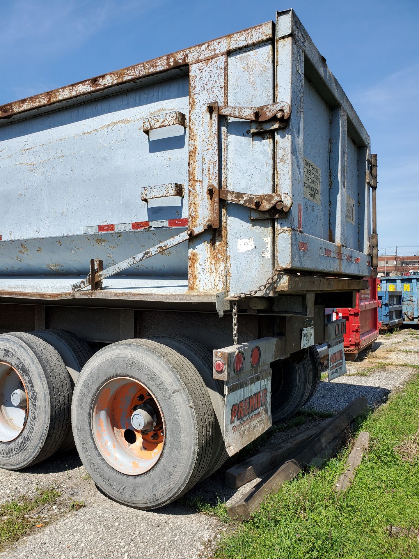 ACE TRUCK BODY CO. GONDOLA DUMP TRAILER, VIN 1A9DS36278A169013, AERO TARP - Image 5 of 11