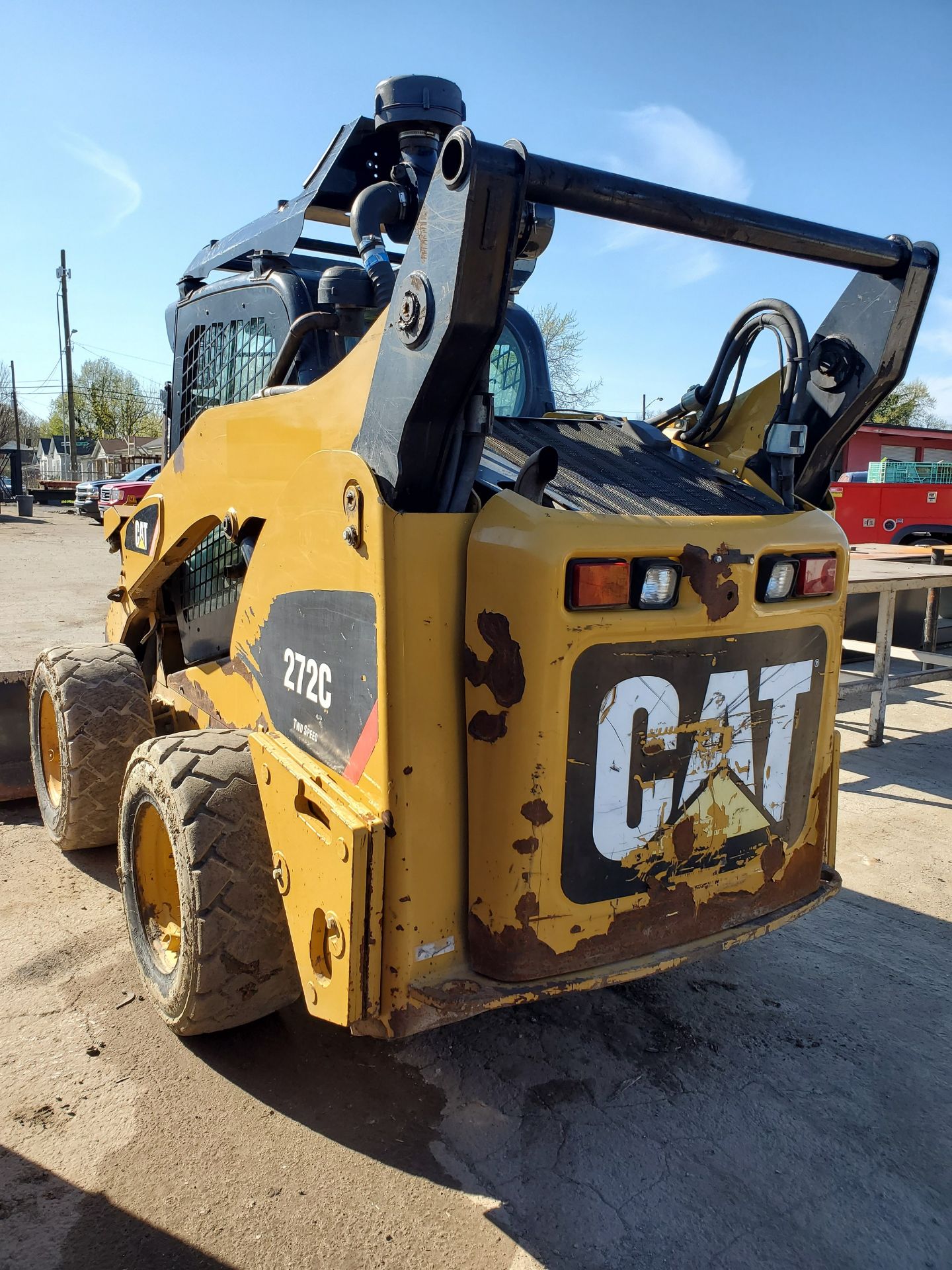 CATERPILLAR 272C SKID STEER, 2-SPEED, CAB HEAT, JOYSTICK CONTROLS, S/N CAT0272CPRED01959, 6,160 - Image 10 of 13