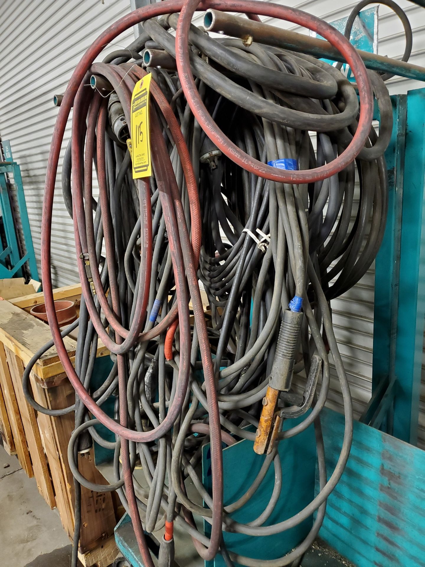 CAGE FULL OF HEAVY ELECTRICAL WIRE - Image 11 of 12