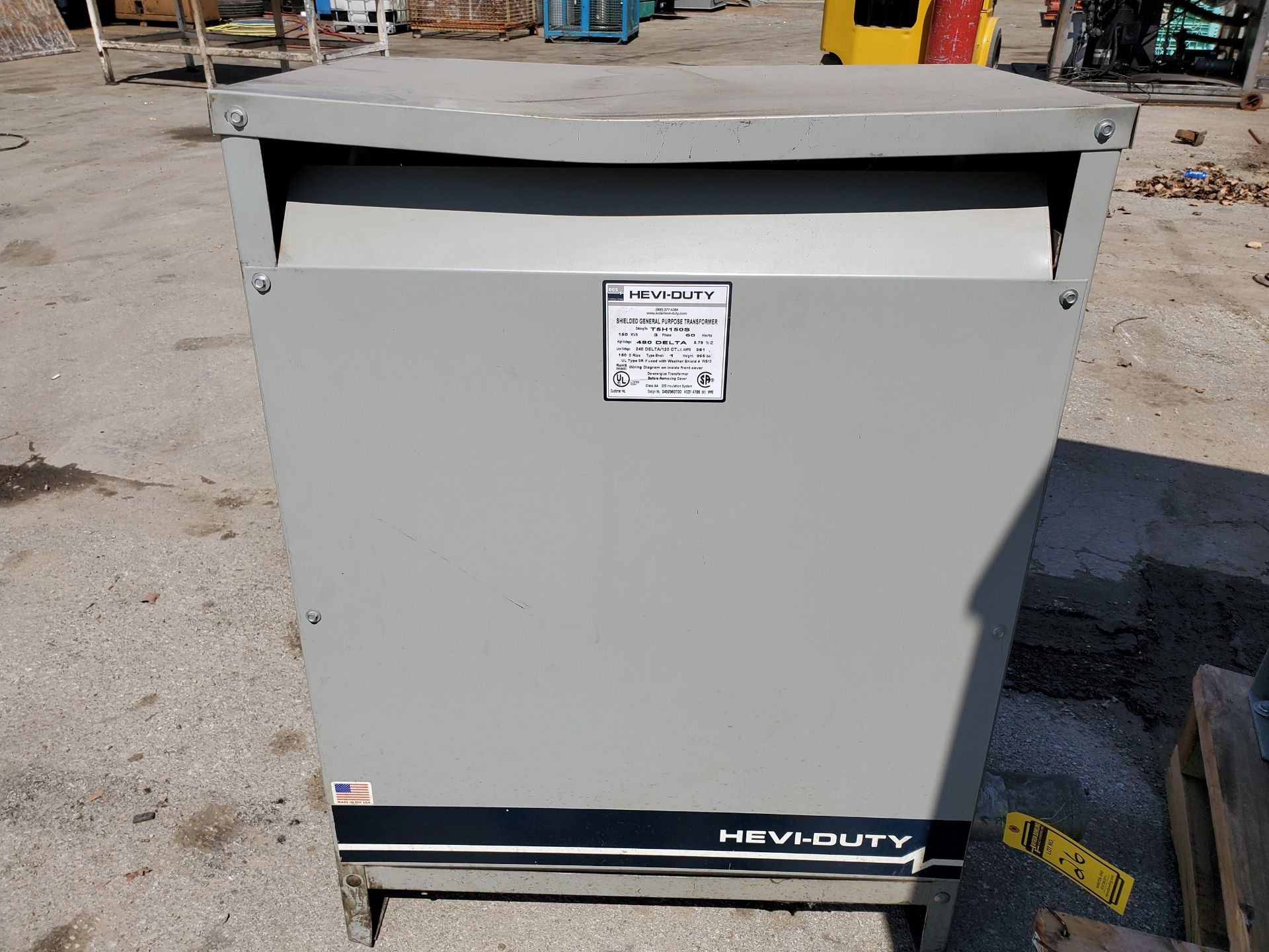 EGS TRANSFORMER 150 KVA, 240 V. / 120 V. L.R., 480 V H.R., CAT #T5H150S